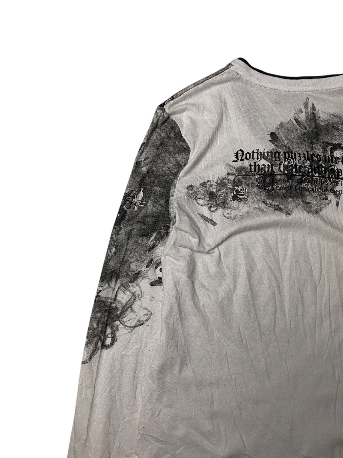 If Six Was Nine 2000's Semantic Design Floral Tribal Longsleeve Size US S / EU 44-46 / 1 - 6 Thumbnail