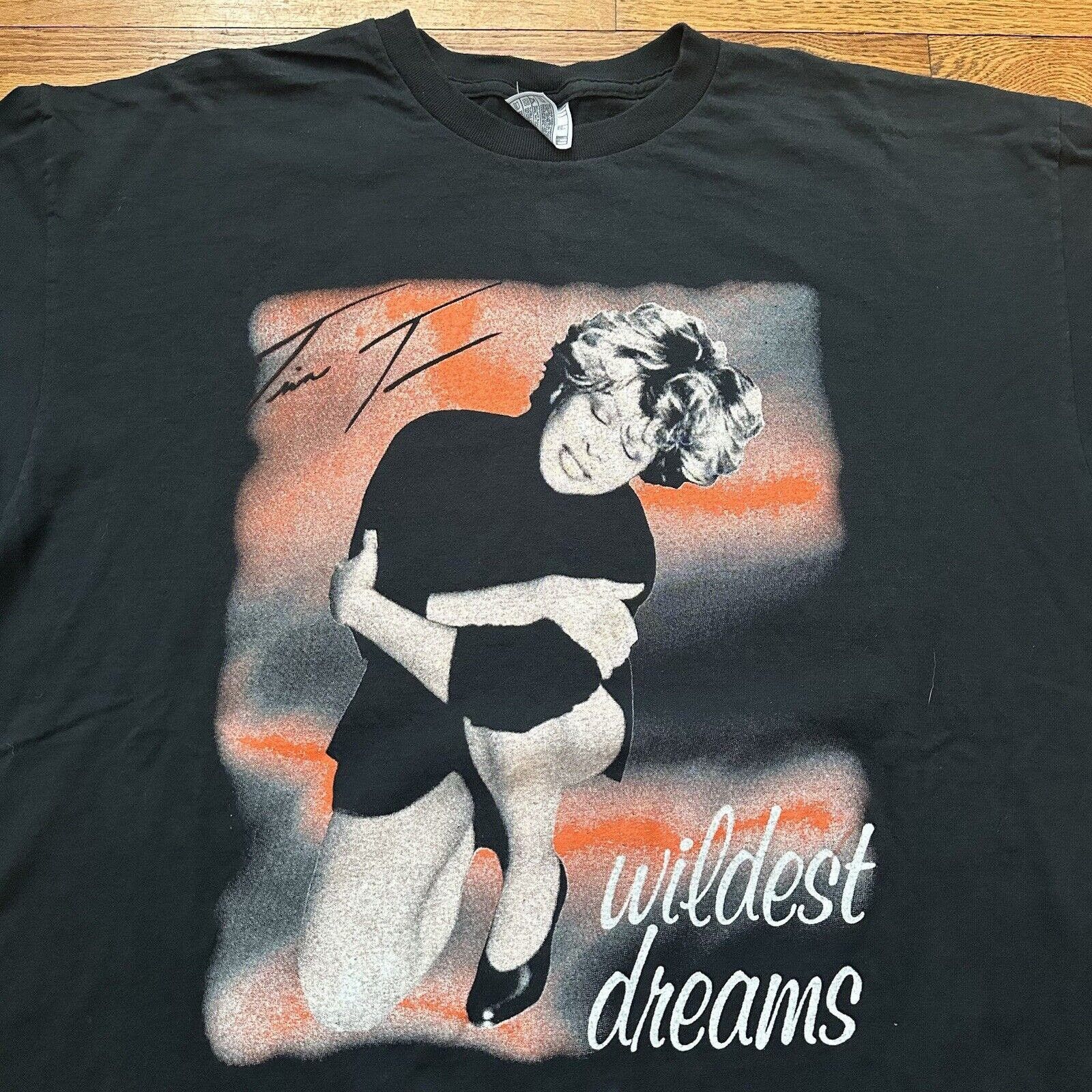 image of Band Tees x Tour Tee Vintage 90's Tina Turner Wildest Dreams Black Tour T-Shirt Xl, Men's