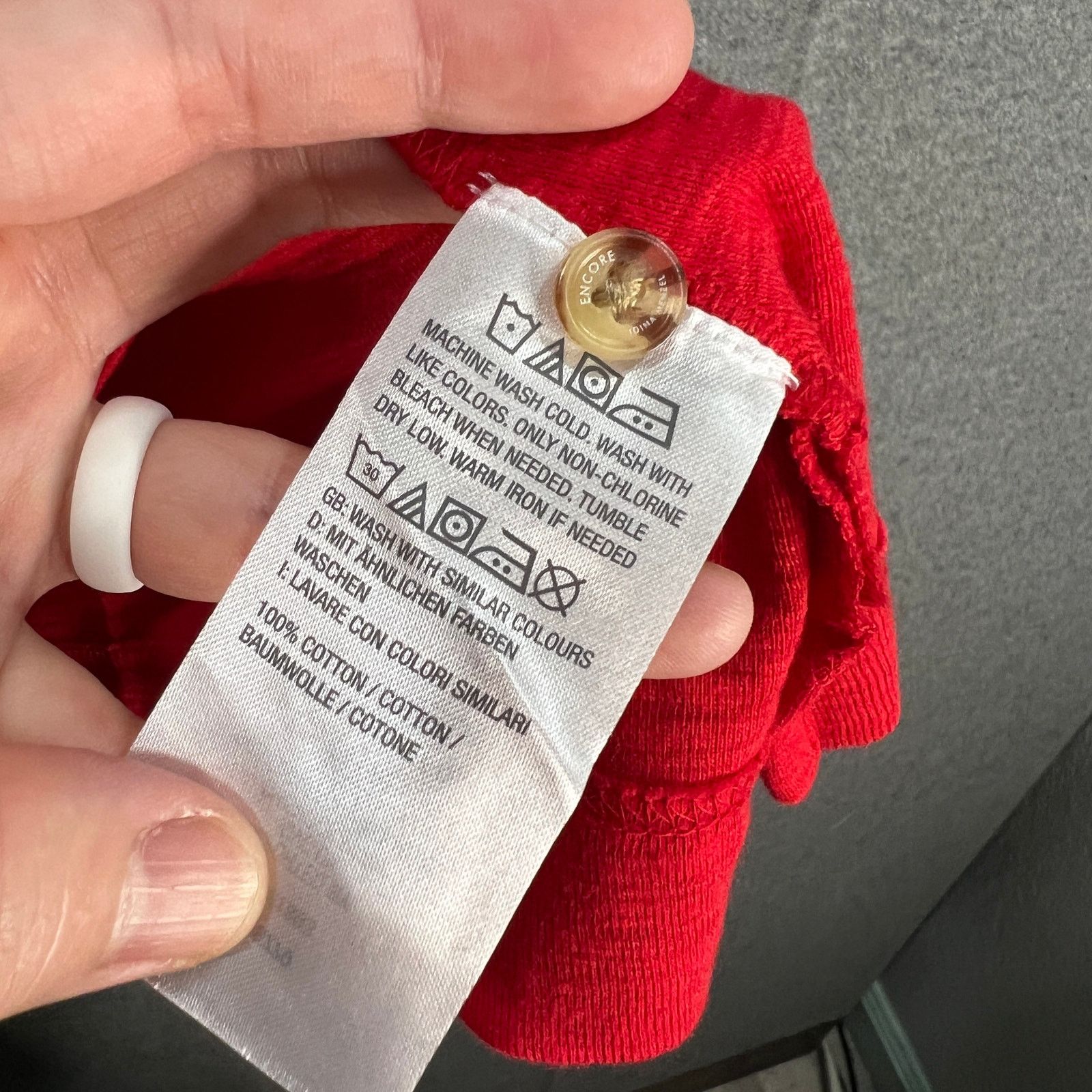 Other Encore by Idina Menzel Henley Tank Tee Red Rose, Size 2X Size XXL / US 16-18 / IT 52-54 - 7 Thumbnail