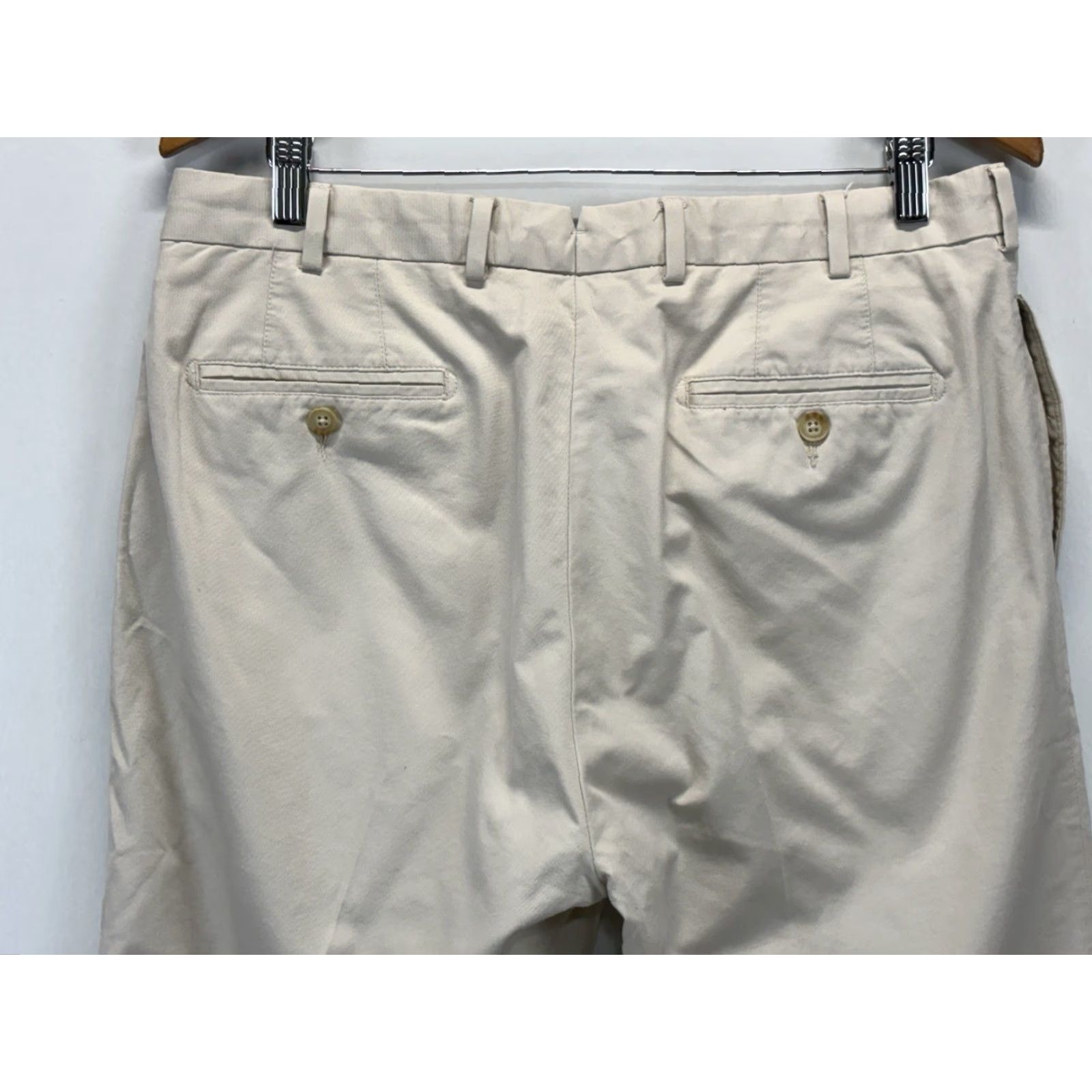 Peter Millar Peter Millar Chino Pants Men's Beige Flat Front Trousers Golf Preppy 34x31 Regular Size 34 Inseam 32 Cotton Blend Capo? Size US 34 / EU 50 - 4 Thumbnail
