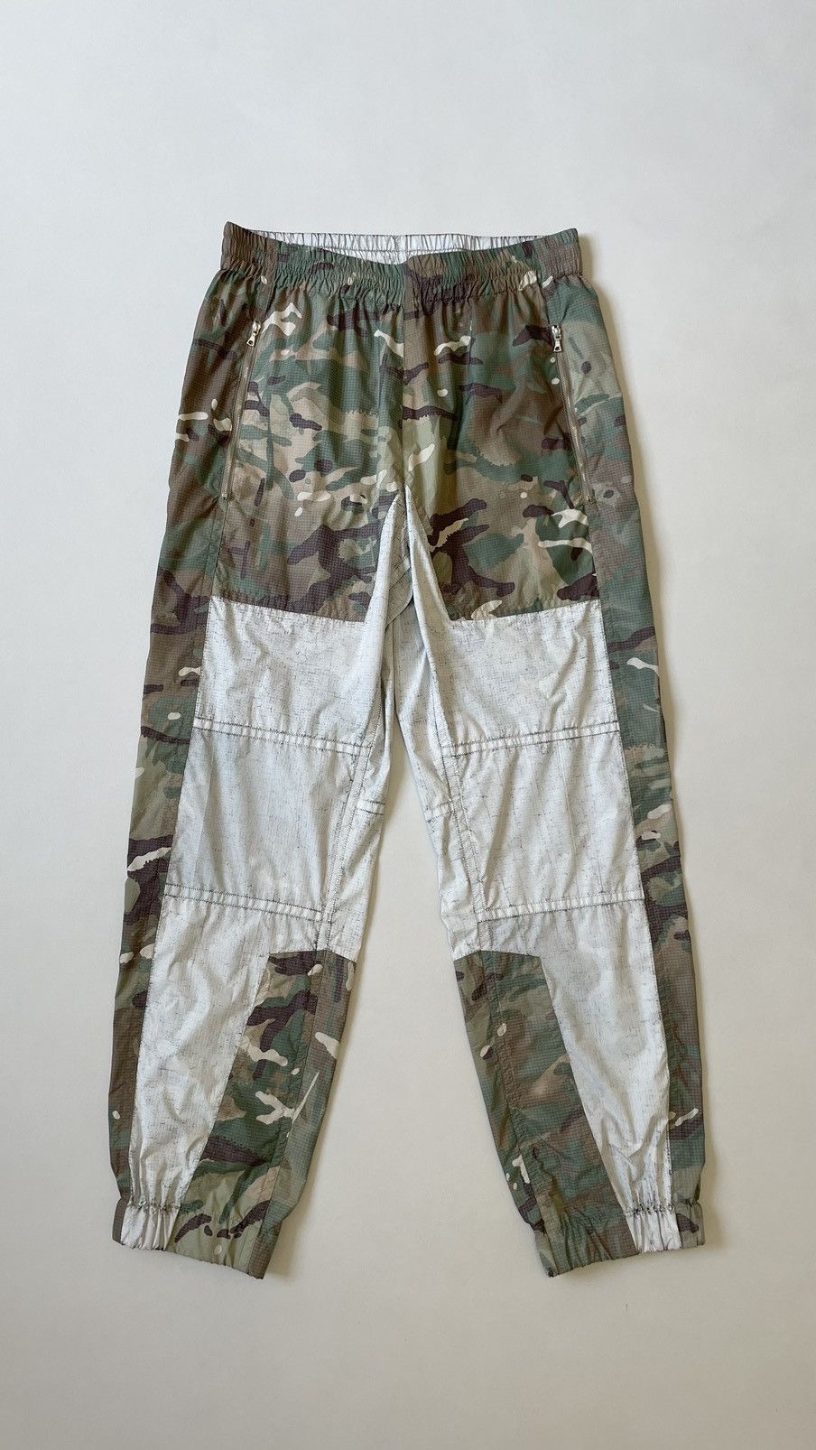 Dries Van Noten White Coated Camo Nylon Utility Trousers Size US 34 / EU 50 - 18 Thumbnail