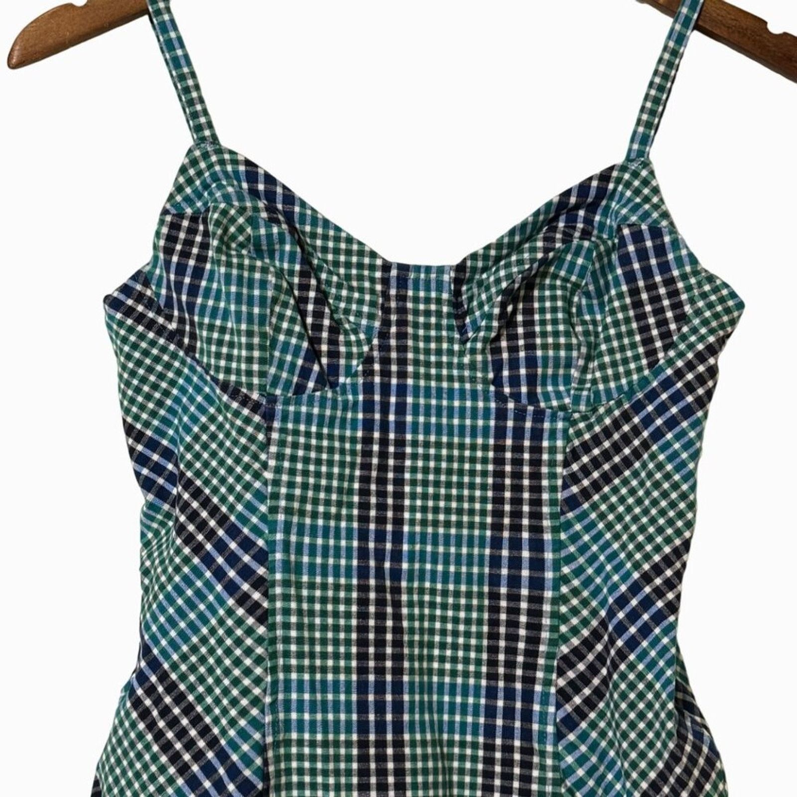 Urban Outfitters Urban Outfitters Gingham Spaghetti Strap Mini Dress Small Size S / US 4 / IT 40 - 4 Thumbnail