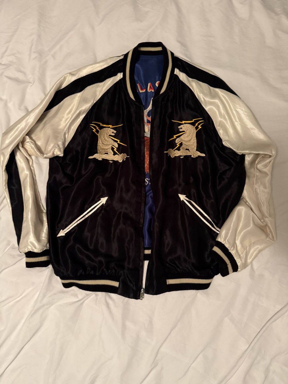 Toyo Enterprises Tailor Toyo Acetate Sukajan “Alaska Eagle/Moose” Jacket Size US XL / EU 56 / 4 - 2 Thumbnail