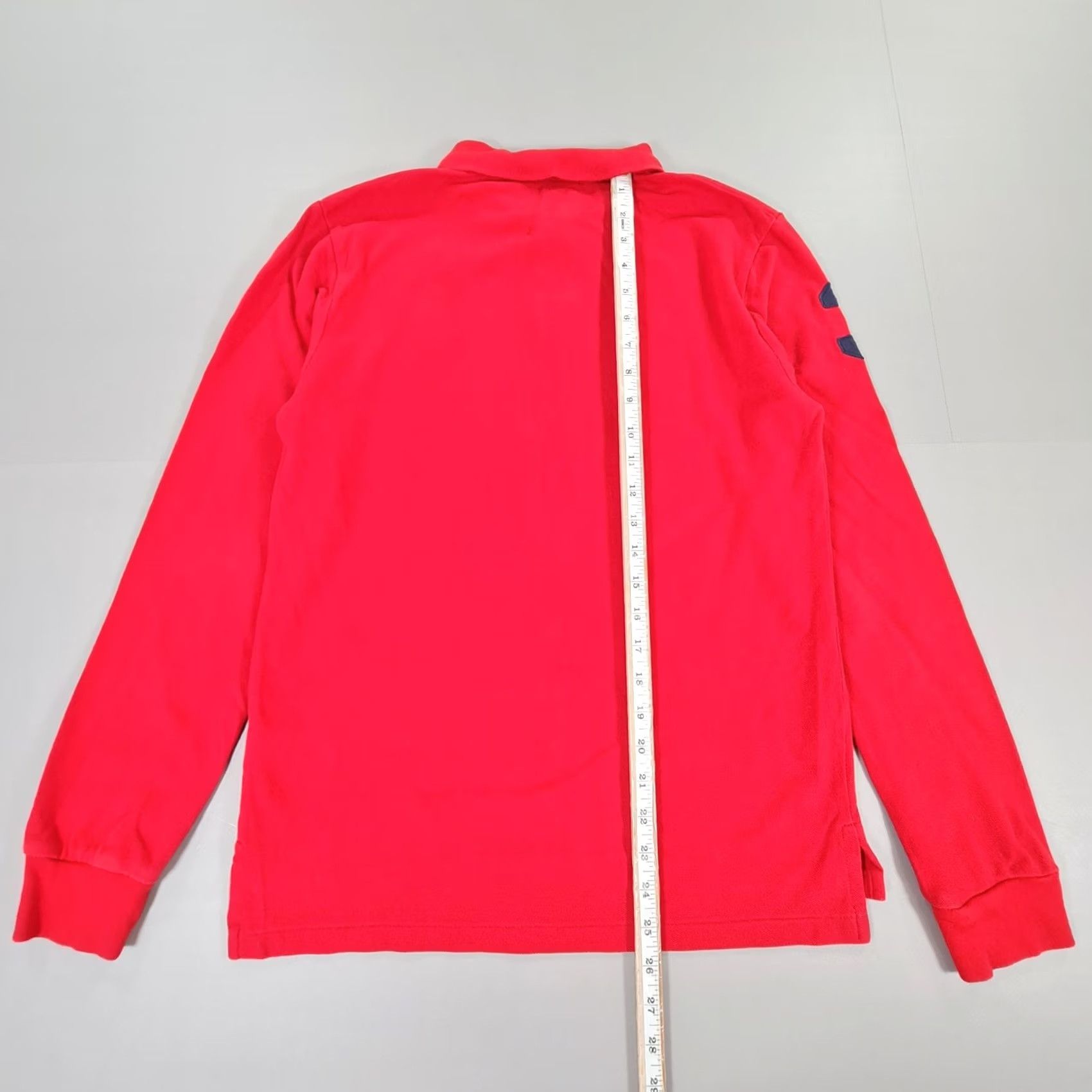 Polo Ralph Lauren Polo Ralph Lauren Polo Shirt Red XS Long Sleeves Pique Cotton Logo Button Collared Mens Shirt Size US XS / EU 42 / 0 - 6 Thumbnail