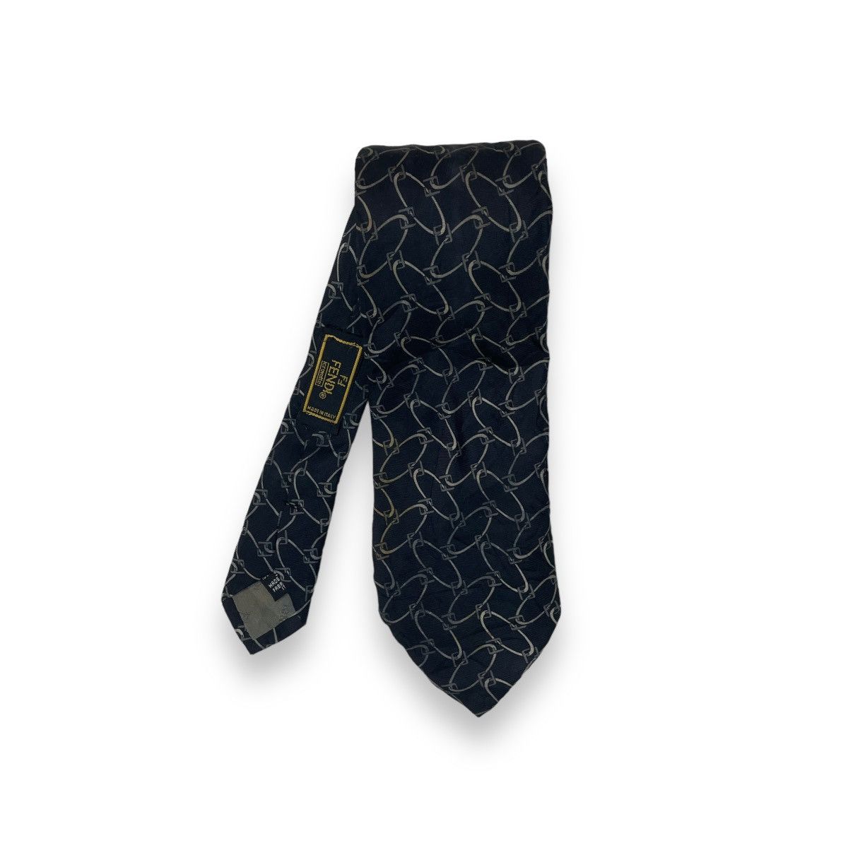 image of Vintage Fendi Cravatte Ff Silk Ties in Black, Men's