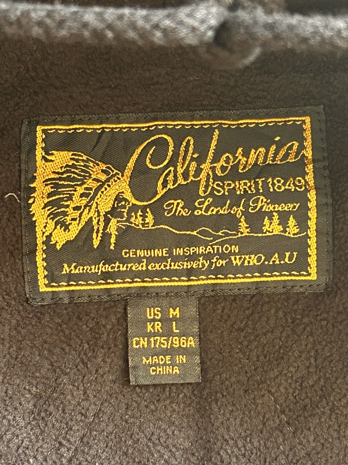 California Republic Bomber Hoodie Brown Jacket Size US M / EU 48-50 / 2 - 14 Thumbnail