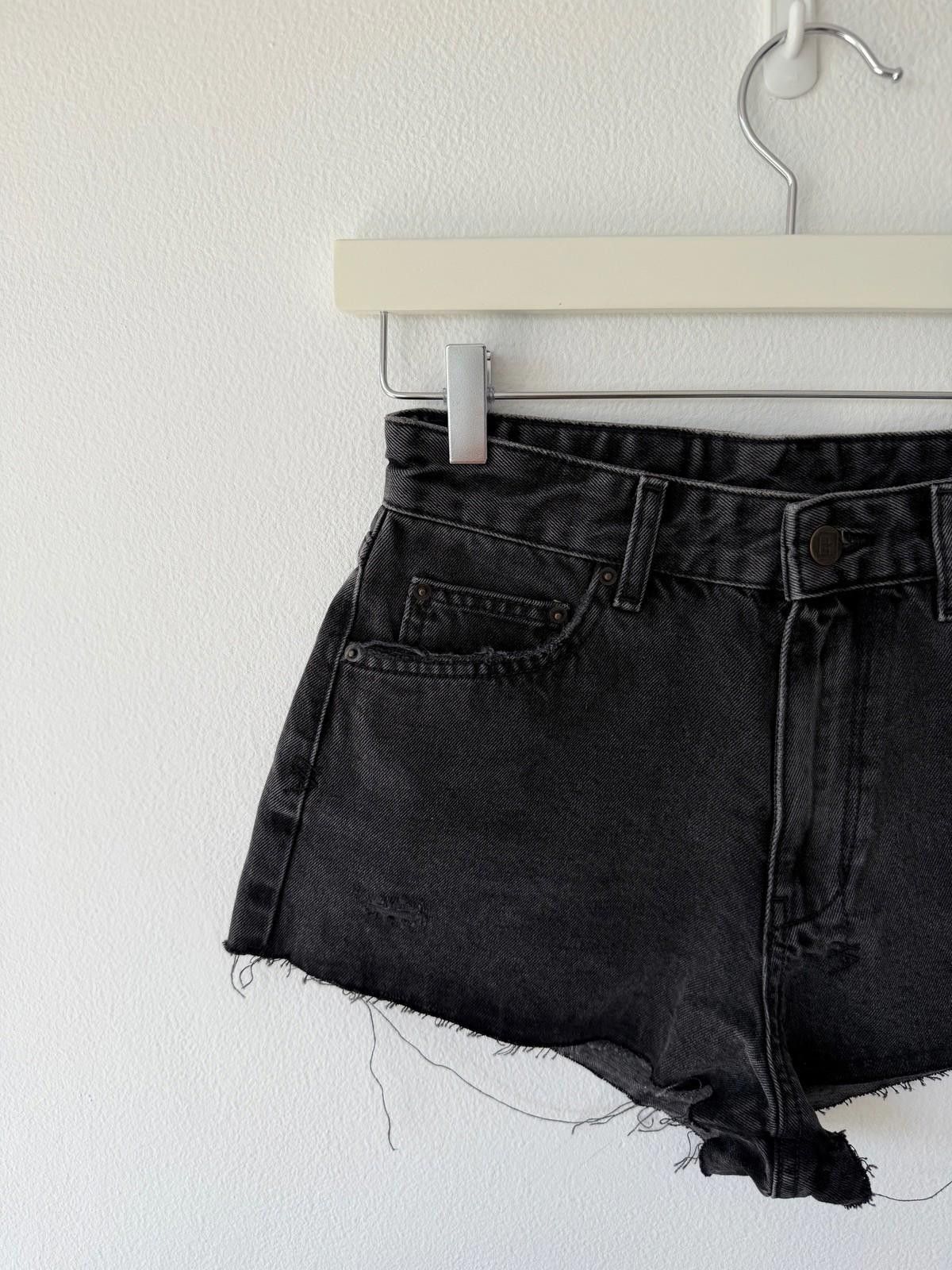 Ksubi new ksubi womens denim kali shorts fallen black 26 8 s Size 26" / US 2 / IT 38 - 2 Thumbnail