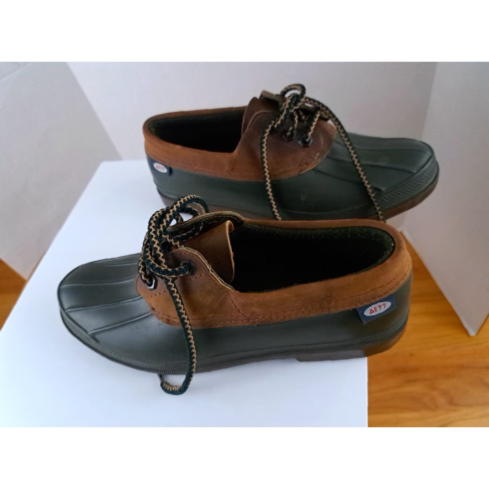 Vintage Kamik Woman Boot Ankle Duck Green 8 M Canada Weather Rain UK 6 US 8 Leather Size US 6 / IT 36 - 4 Thumbnail