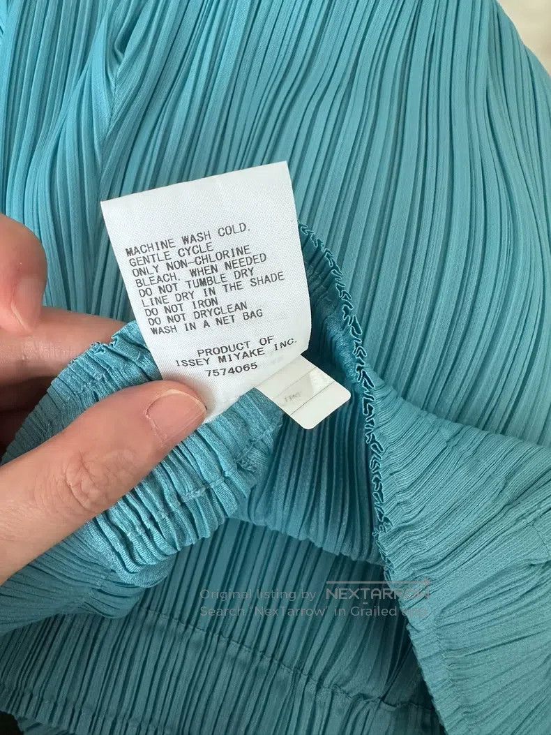 Issey Miyake Issey Miyake size:3 Blue Trousers Size 22" - 6 Thumbnail