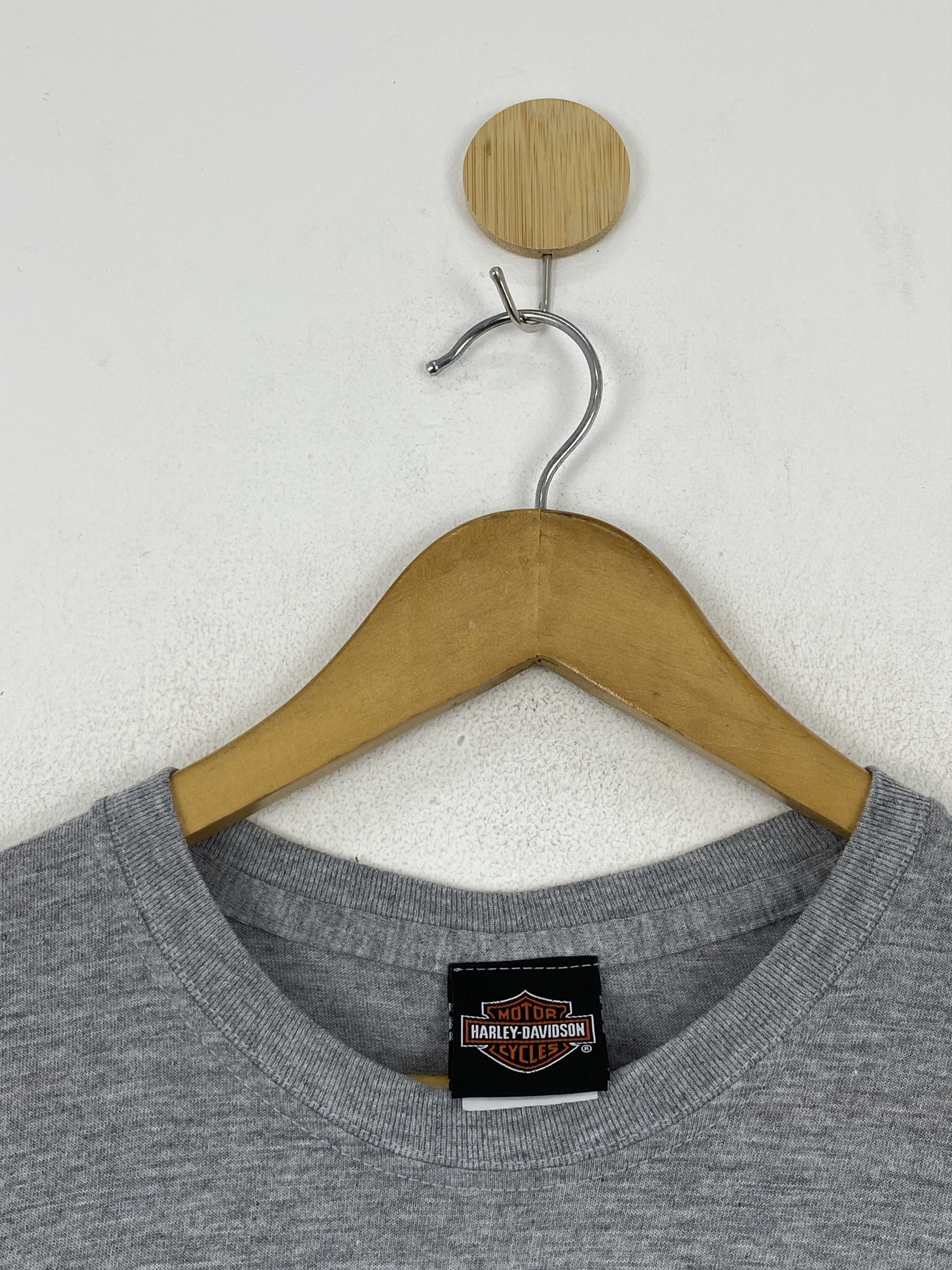 Harley Davidson × Vintage Vintage Harley Davidson Metropolitan Skull Tee TA0653 Size US S / EU 44-46 / 1 - 11 Thumbnail