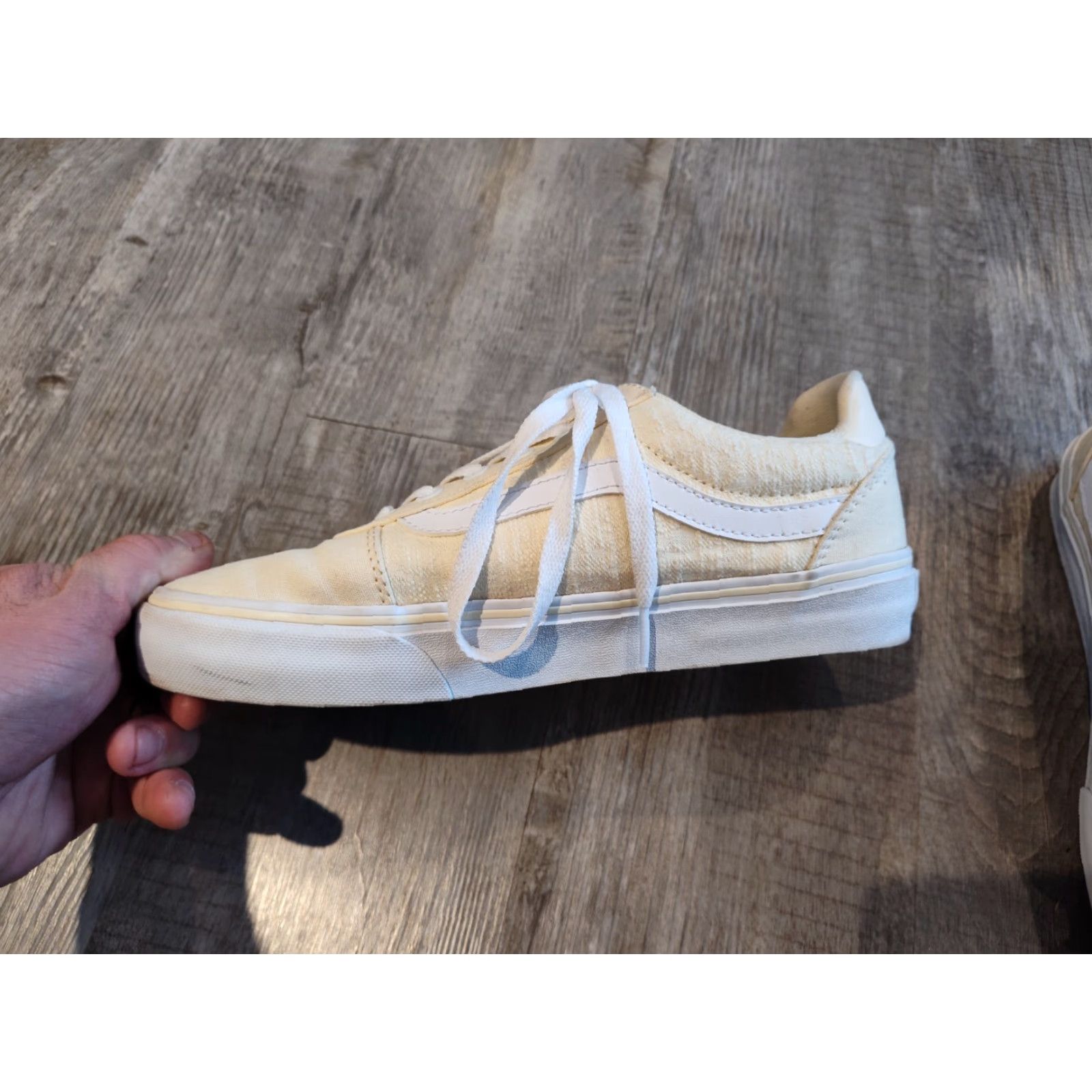 Vans VANS Sneakers Womens 8.5 Yellow Canvas Low Top Lace Skateboarding Casual Shoe Adult Female Size US 8.5 Size M / US 6-8 / IT 42-44 - 7 Thumbnail