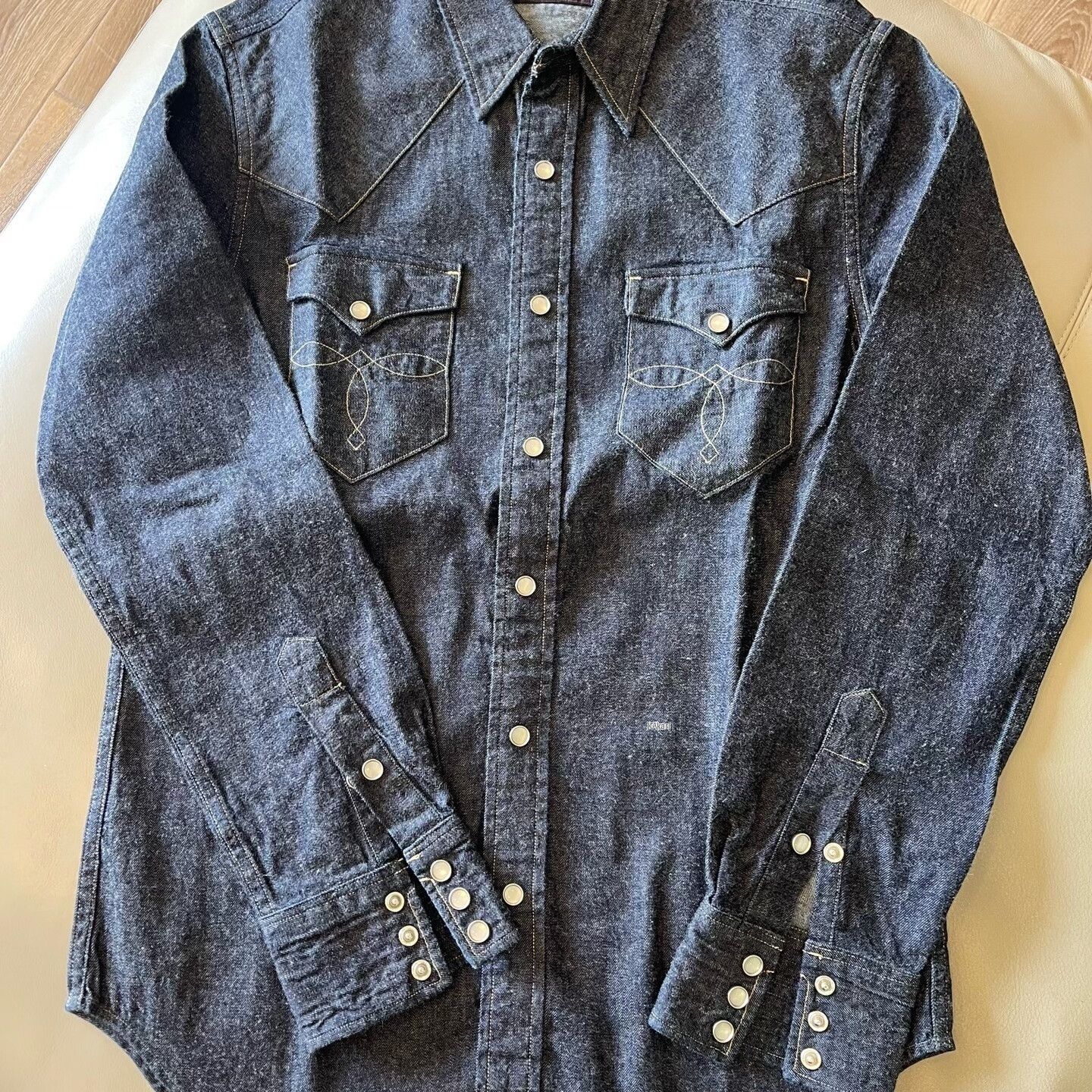 RRL Ralph Lauren RRL Denim Shirt Size US S / EU 44-46 / 1 - 1 Thumbnail