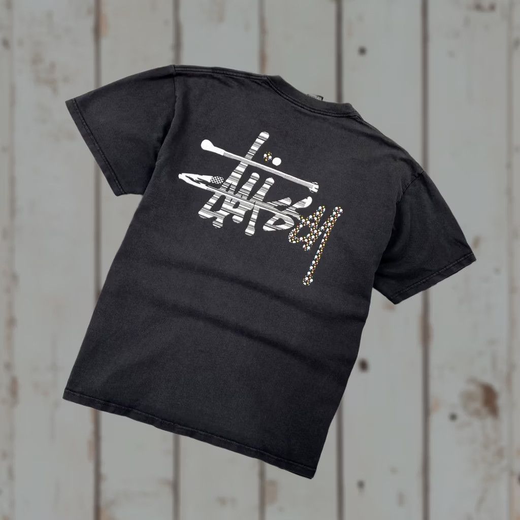 Logo 7 VINTAGE Stussy T-Shirt Big Logo 90s Men L Black Size US L / EU 52-54 / 3 - 1 Thumbnail