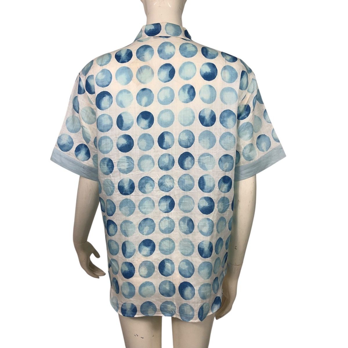 Christian Dior Monsieur 🔥OCEAN BABY BLUE CHRISTIAN DIOR SPORTS BUTTON UPS FULL PRINT Size S / US 4 / IT 40 - 8 Thumbnail