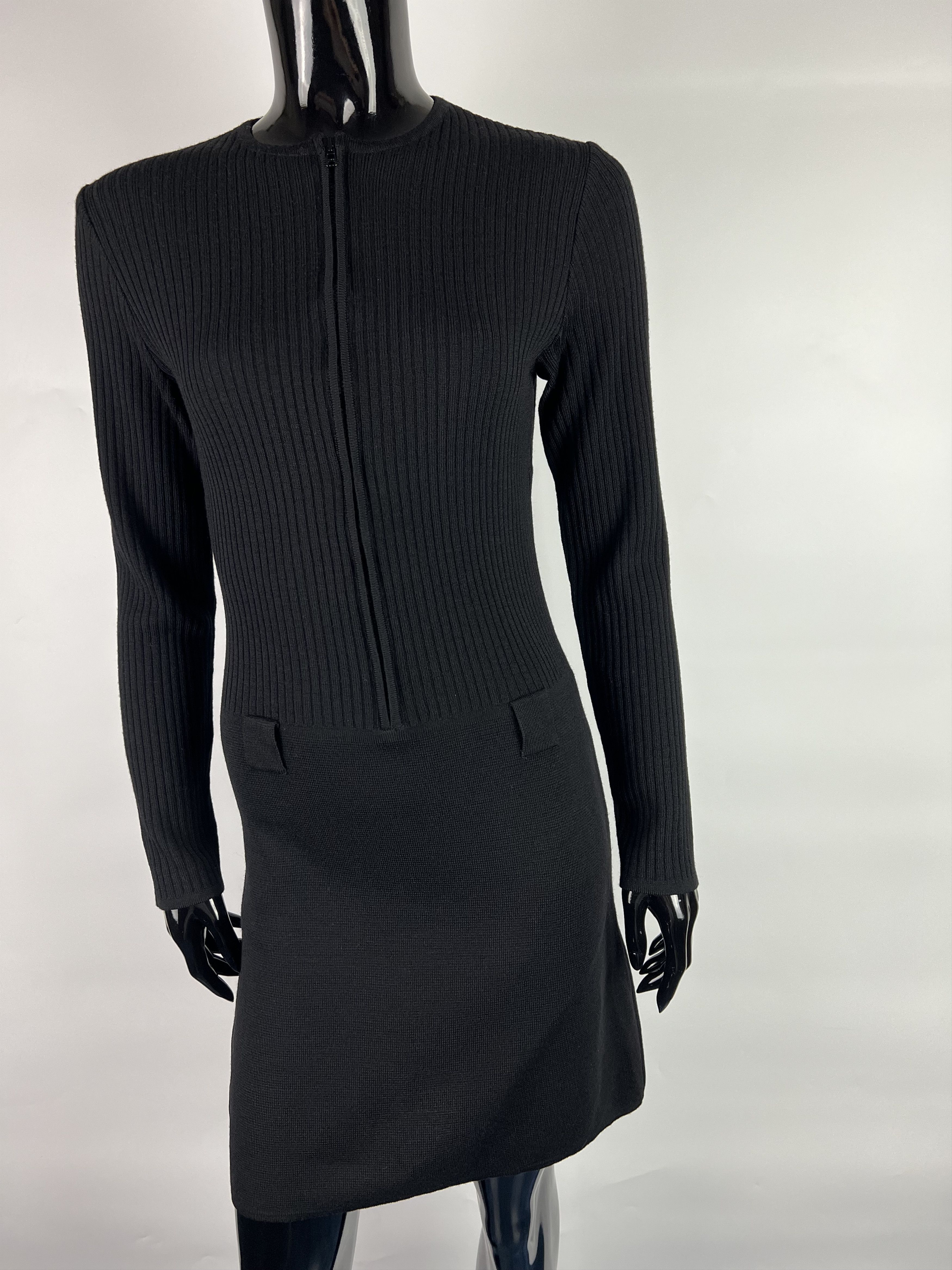 Givenchy Givenchy Boutique Rare Vintage Black Wool Dress Size S / US 4 / IT 40 - 5 Thumbnail