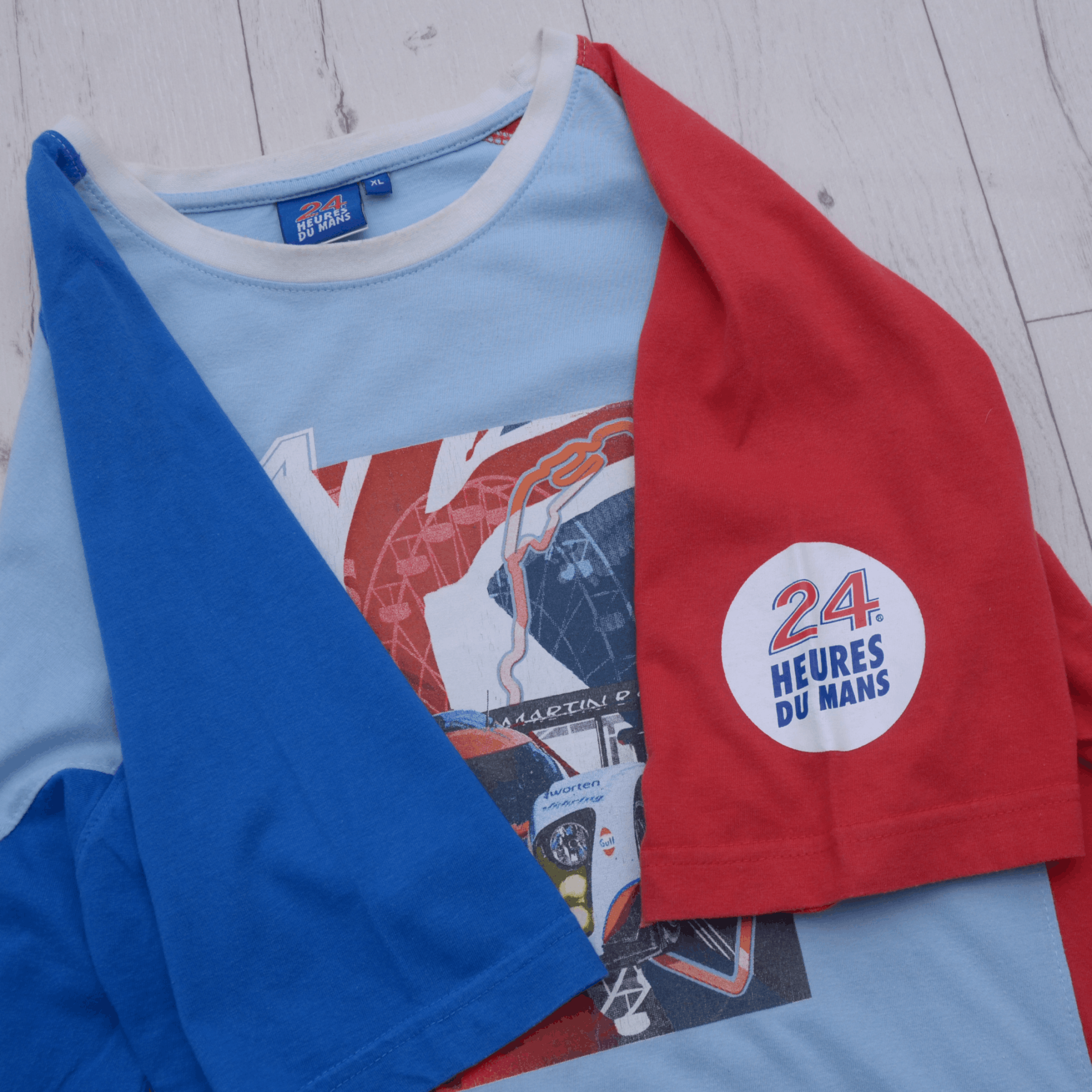 NASCAR × Vintage 24 Hours of Le Mans Racing T-Shirt 24 Heures du Mans Nascar Size US L / EU 52-54 / 3 - 6 Thumbnail