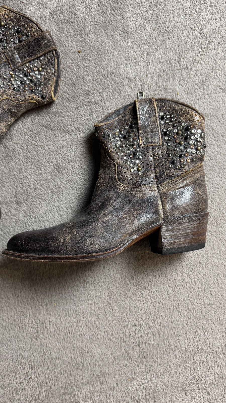 Sendra Vintage Sendra Western Cowboy Leather Boots y2k miu miu Size US 7 / IT 37 - 3 Thumbnail
