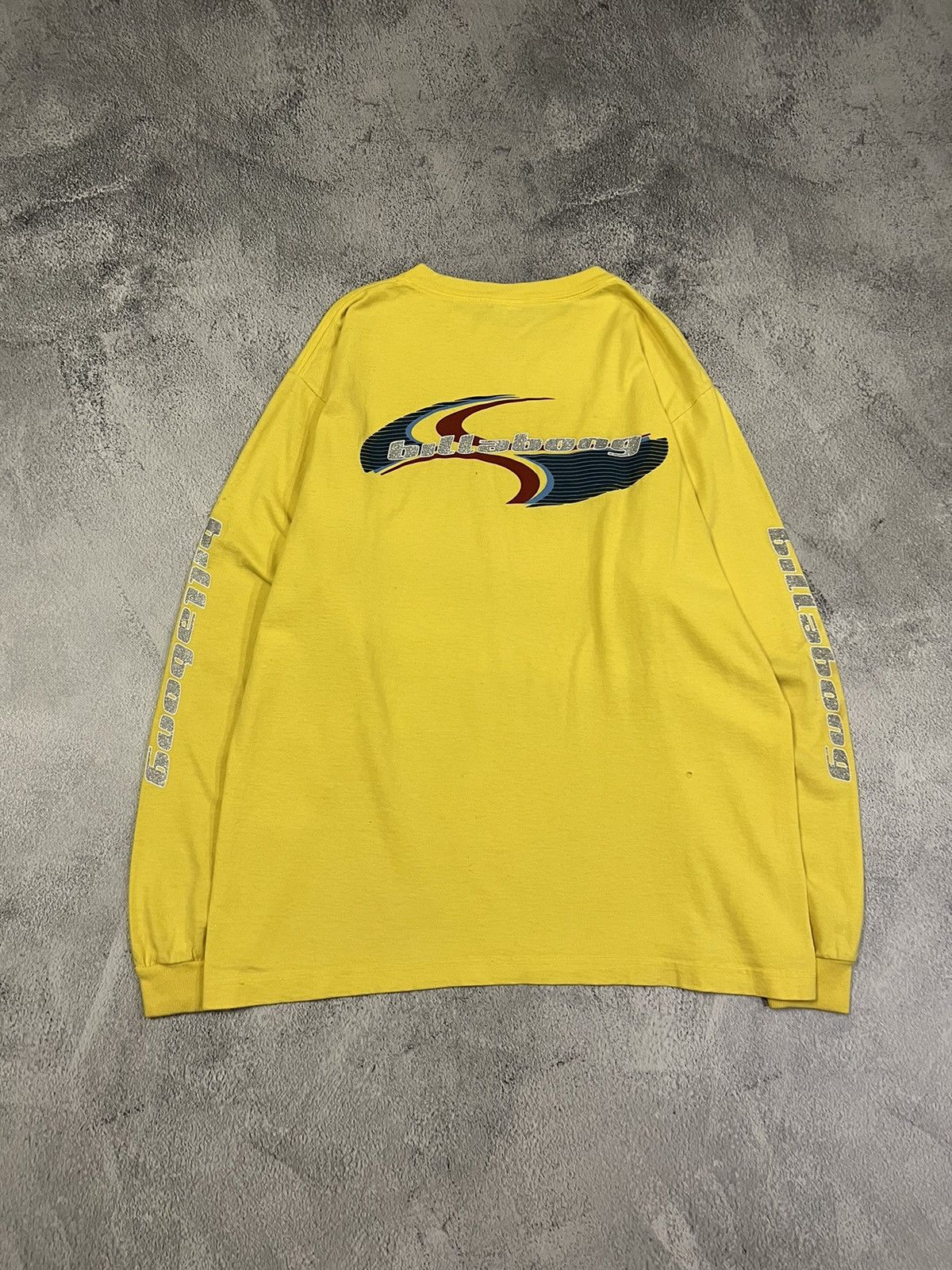 Billabong Vintage Y2k Billabong USA 💛 Faded Big Logo Long Sleeve 90’s Size US L / EU 52-54 / 3 - 10 Thumbnail