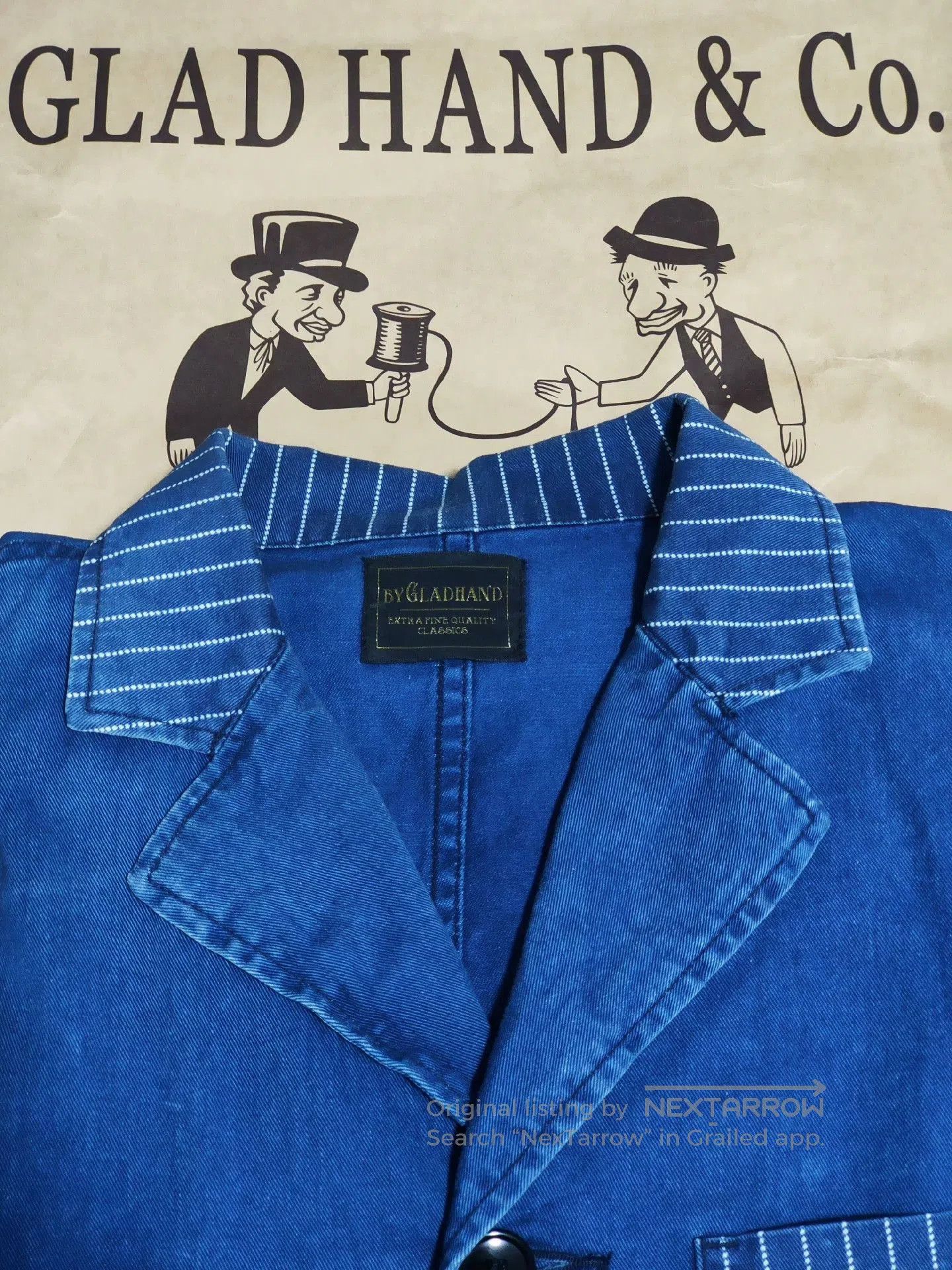 Glanshirt Gladhand American Retro Railroad Workwear. Size US M / EU 48-50 / 2 - 2 Thumbnail