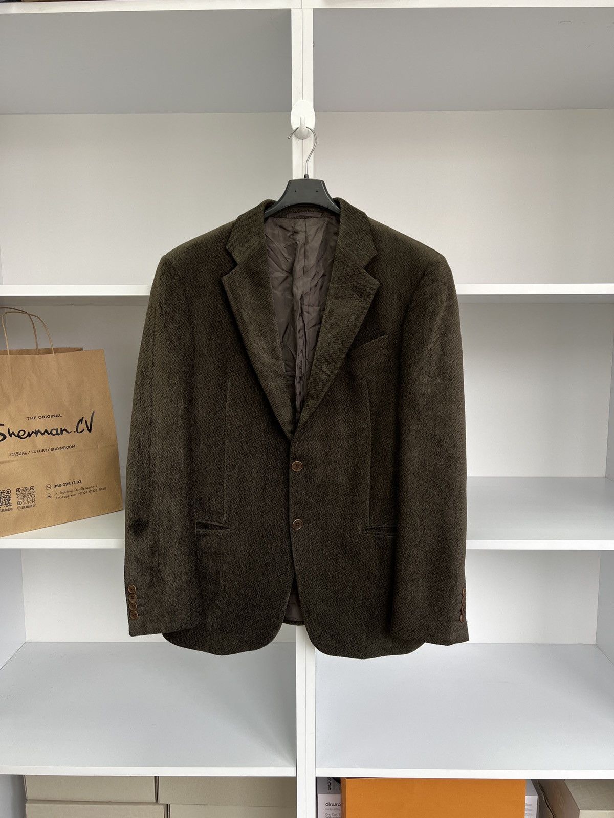 Armani × Designer × Vintage Vintage Armani Collezioni blazer Size US M / EU 48-50 / 2 - 1 Thumbnail