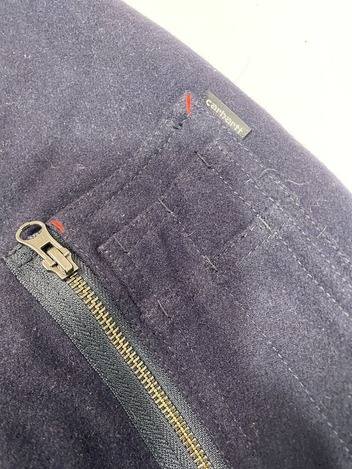 Carhartt Wip Perry Carhartt Wip bomber jacket size XL blue with zip used Size US XL / EU 56 / 4 - 6 Thumbnail