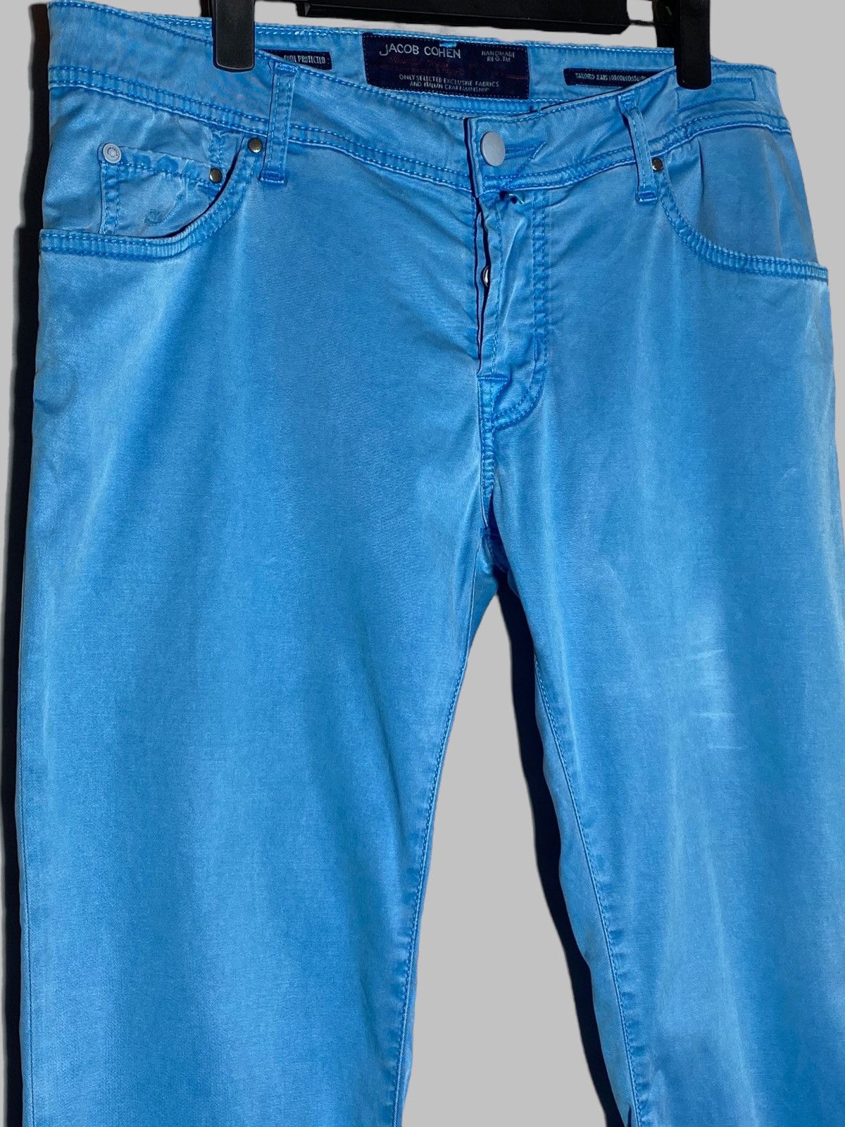 Jacob Cohen Jacob Cohen 622 Style Sky Blue Jeans Size US 35 - 3 Thumbnail