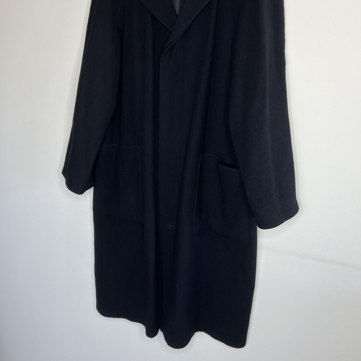 Pierre Cardin × Vintage Vintage Pierre Cardin Wool Cashmere Navy Long Coat Size US L / EU 52-54 / 3 - 2 Thumbnail
