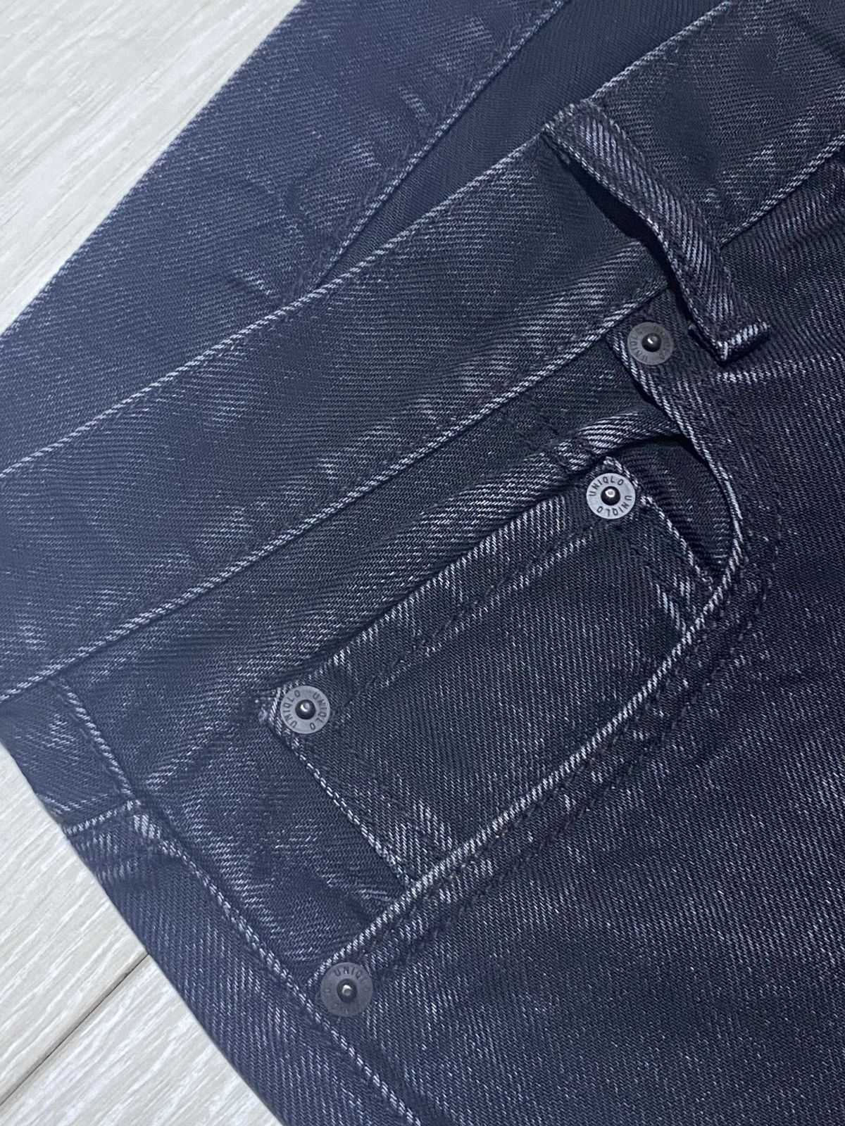 Club Sorayama × Uniqlo Vintage Uniqlo :C Distressed Repair Slim Jeans Size US 37 - 7 Thumbnail
