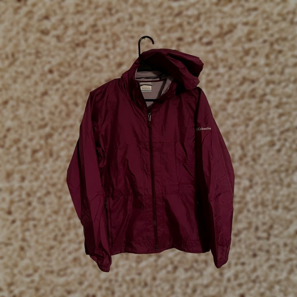Vintage VINTAGE? No — Columbia Switchback Hooded Packable Jacket Windbreaker Magenta Purple - Men's M Jacket Size US M / EU 48-50 / 2 - 1 Thumbnail