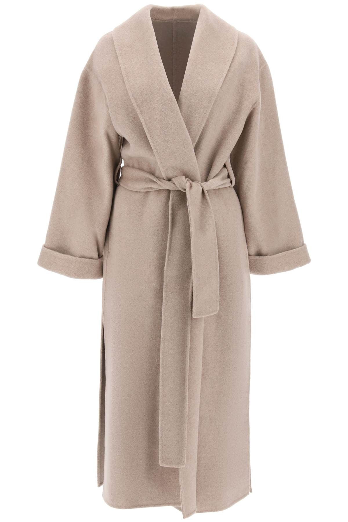 image of By Malene Birger Trullem Wool Coat in Neutro, Women's (Size XS)