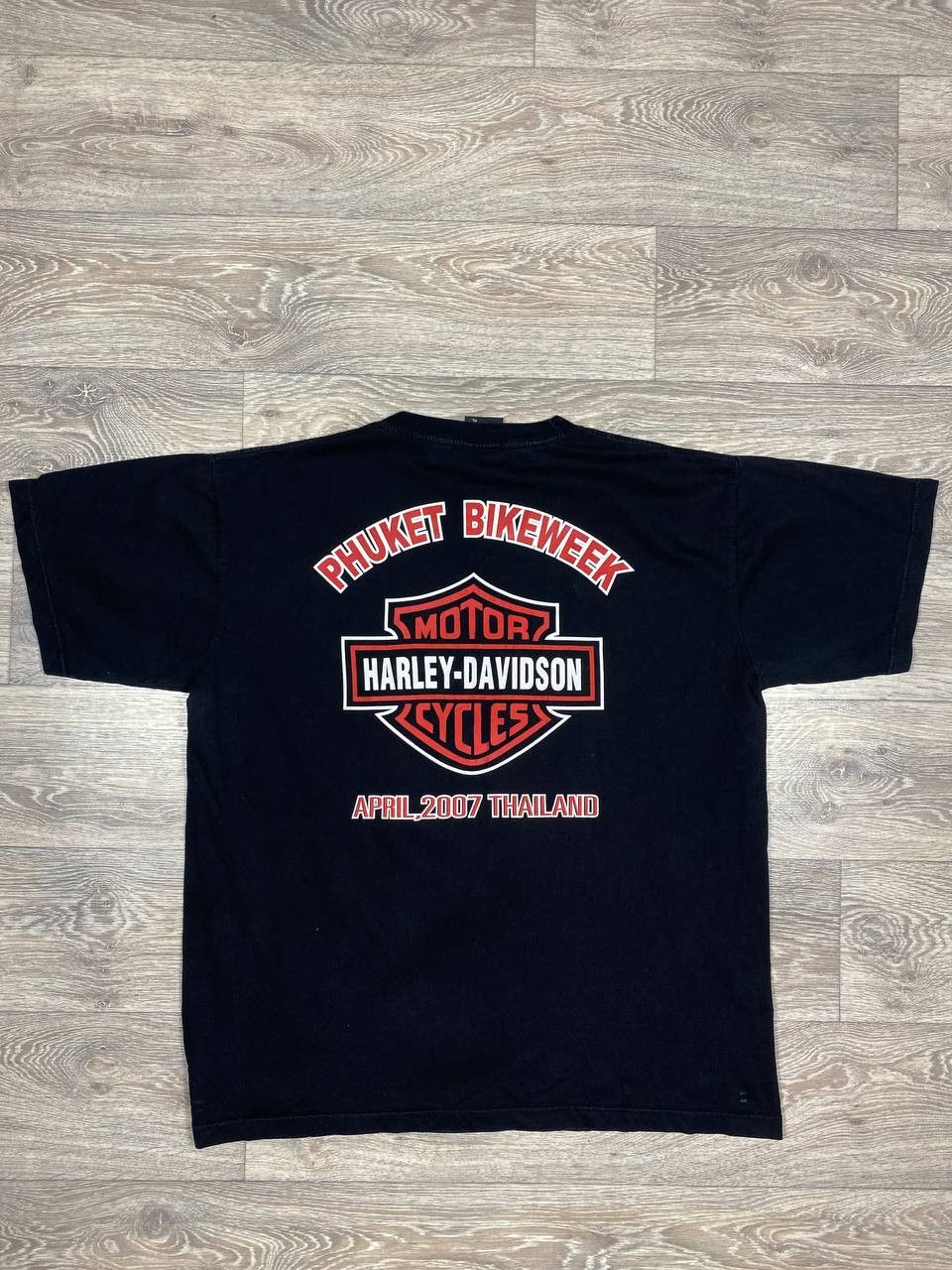 Harley Davidson × Vintage VTG Harley Davidson Tee Eagle Big Print Made in USA Size US XL / EU 56 / 4 - 3 Thumbnail