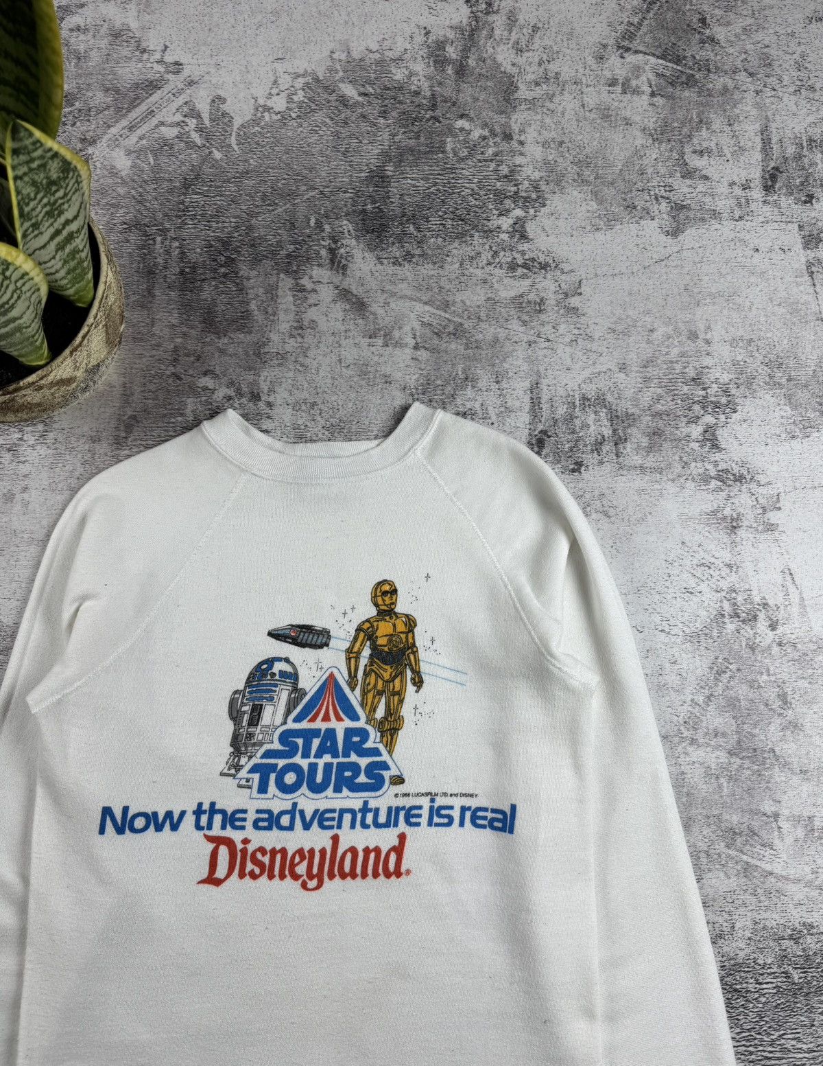 Disney VERY RARE Disney Star Wars 1986 Sweatshirt Hoodie Pullover Size US S / EU 44-46 / 1 - 5 Thumbnail