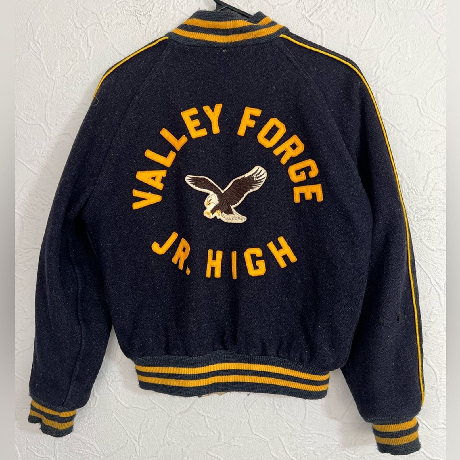Vintage Vintage 1950s Valley Forge Eagles Varsity Bomber Jacket Size US S / EU 44-46 / 1 - 1 Thumbnail