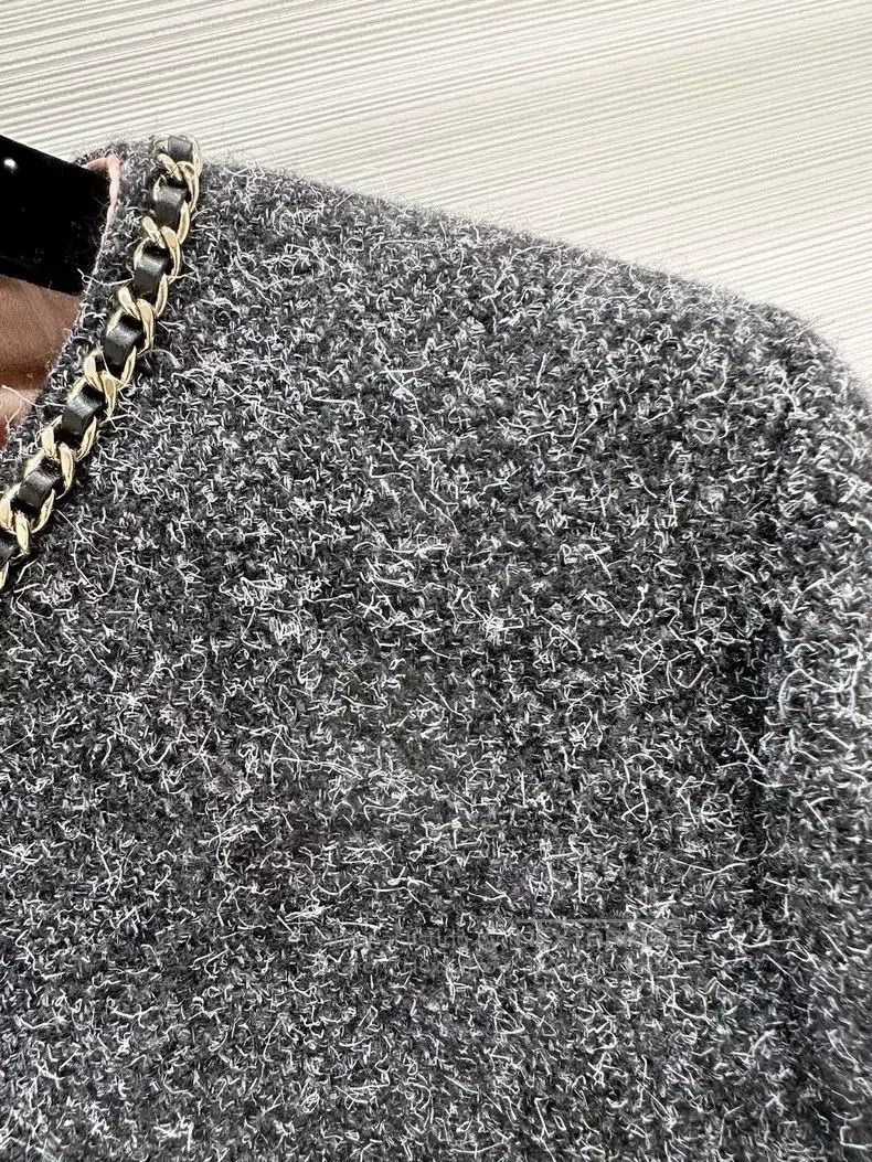 Chanel Chanel Autumn and winter preview tweed gray chain four-poc Size XXS / US 00 / IT 34 - 6 Thumbnail