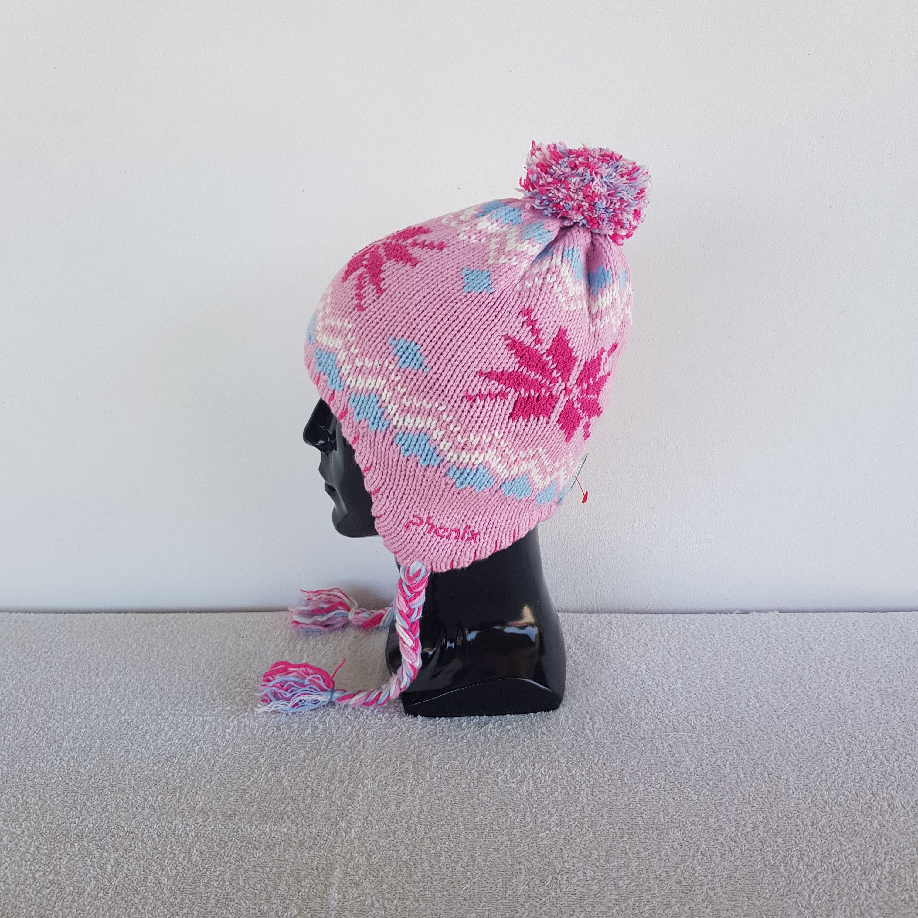 Phenix Vintage Japanese Phenix Earflap Beanie Pom Pom Snow Cap Hat Size ONE SIZE - 4 Thumbnail
