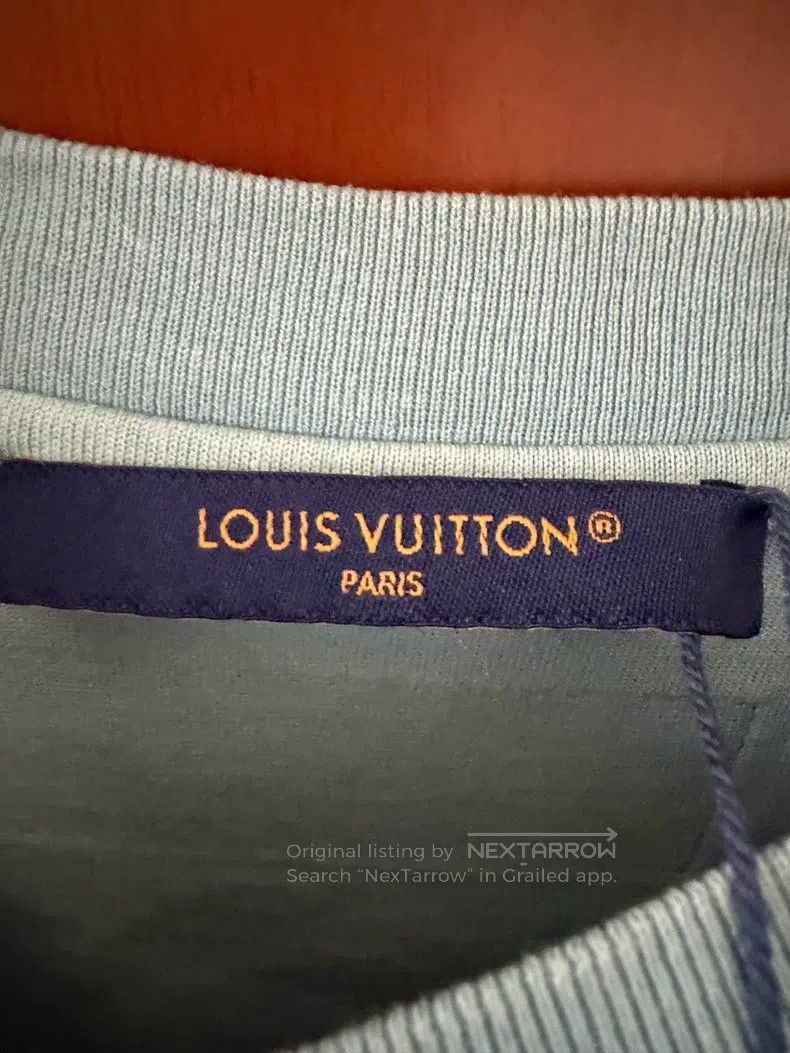 Louis Vuitton Louis Vuitton Light Blue Tool Hammer Embroidered Short Sle Size US M / EU 48-50 / 2 - 3 Thumbnail