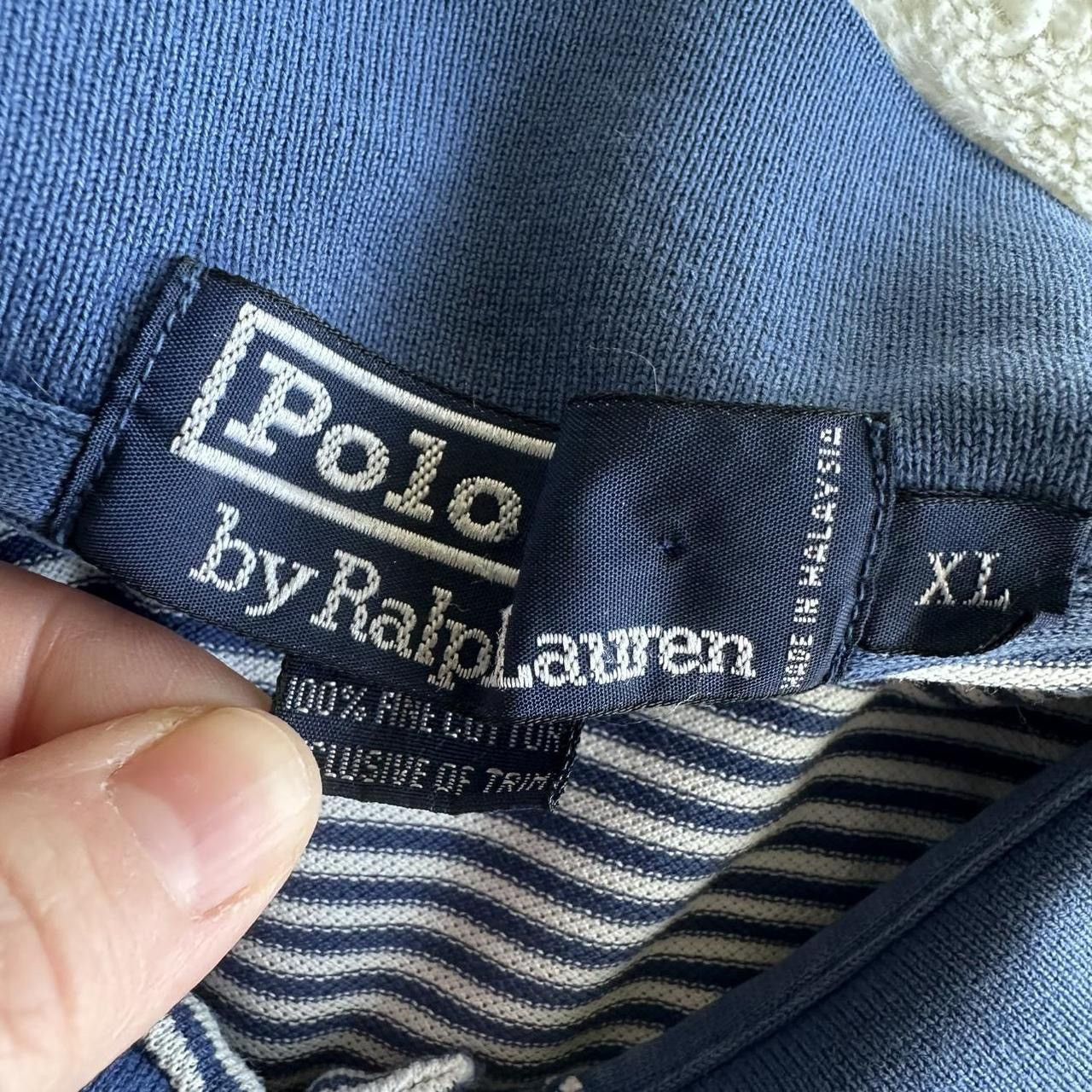 Polo Ralph Lauren Vintage Polo Ralph Lauren Shirt Mens XL Blue Cotton Striped Size US XL / EU 56 / 4 - 8 Thumbnail