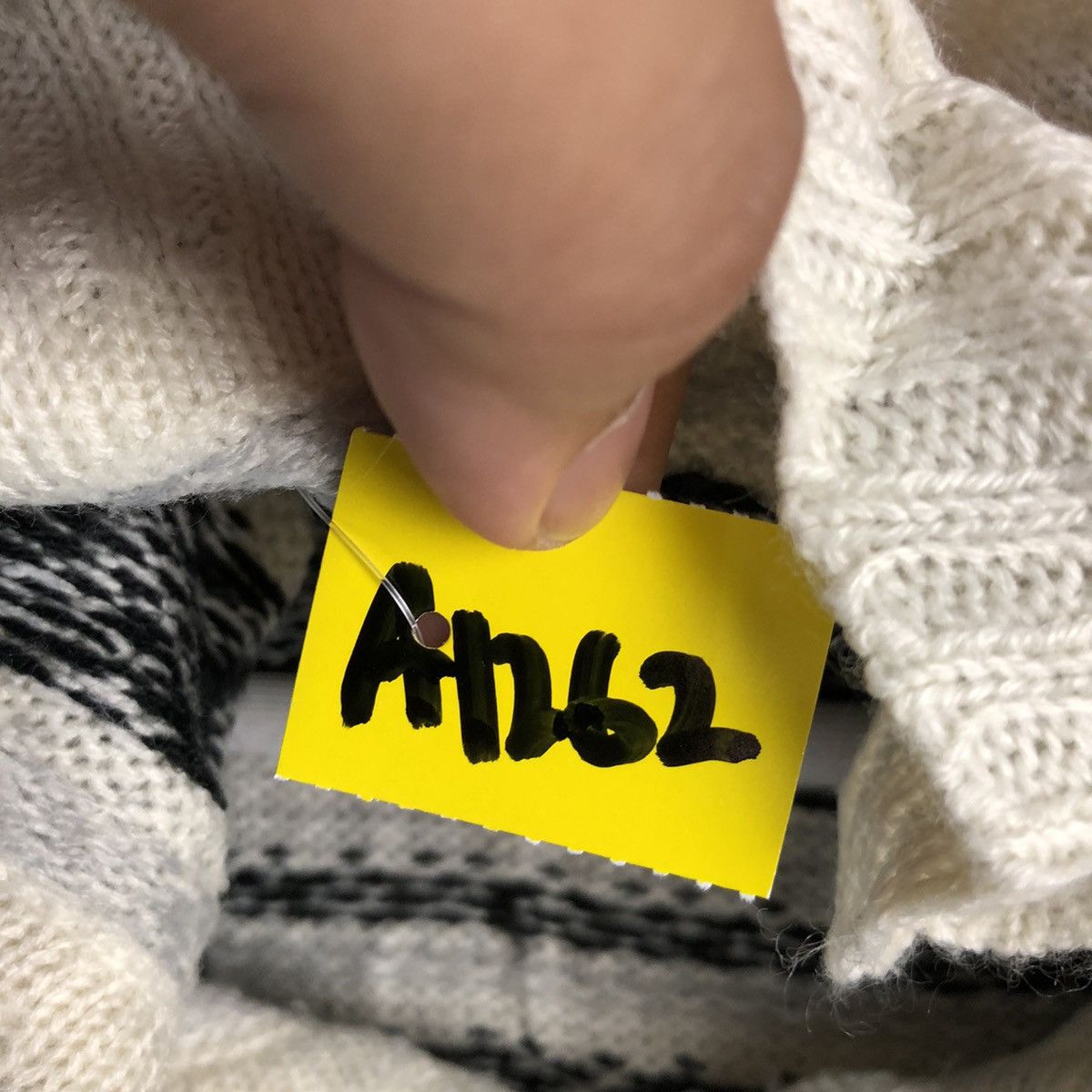 Homespun Knitwear × Japanese Brand Healthy Karen White Hoodie Capes Knitwear #A1262 Size US M / EU 48-50 / 2 - 10 Thumbnail