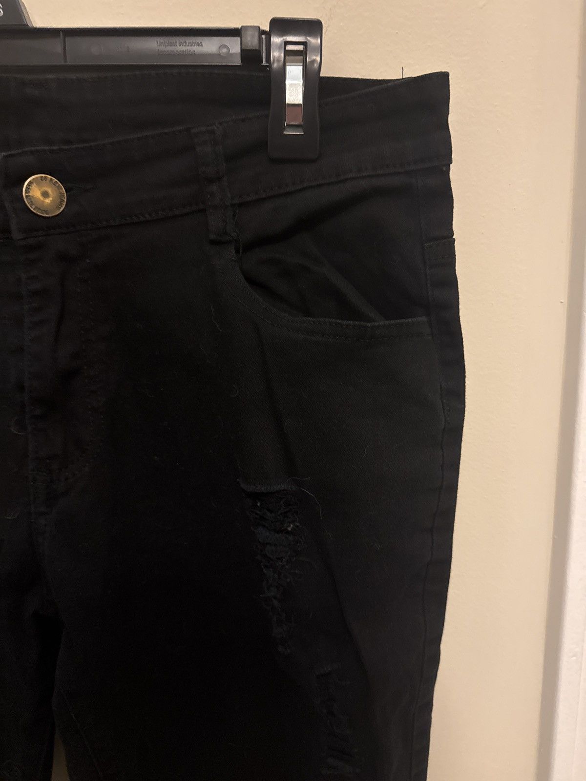 Other Black Distressed Jeans Size US 30 / EU 46 - 4 Thumbnail
