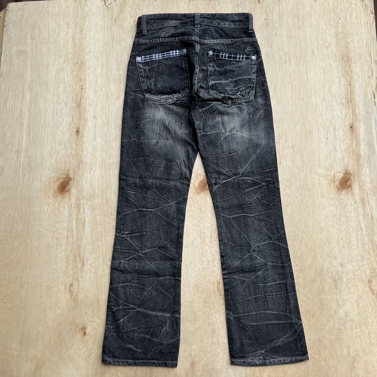 Japanese Brand WILD LIFE DENIM LIGHTHING Y2K SKULL BONES VINTAGE 00s Size US 30 / EU 46 - 6 Thumbnail