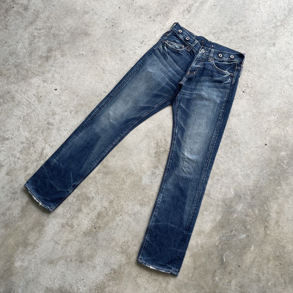 If Six Was Nine W30💥 Vintage John Bull Japan Jeans Faded Denim Pants Size US 30 / EU 46 - 3 Thumbnail