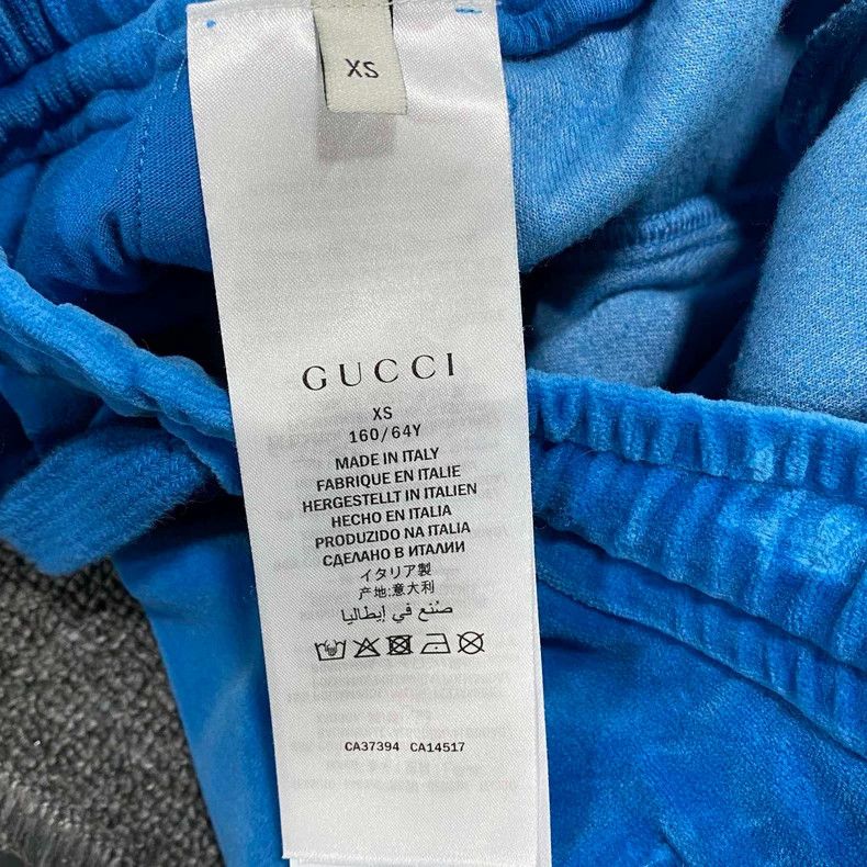 Gucci Gucci Size XS Blue velvet leggings 2506-Nextarrow Size US 27 - 5 Thumbnail