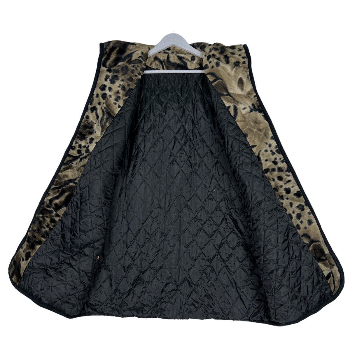 Japanese Brand 🔥 VINTAGE LEOPARD MOTIVE SHAWL COLAR JACKET Size US L / EU 52-54 / 3 - 12 Thumbnail