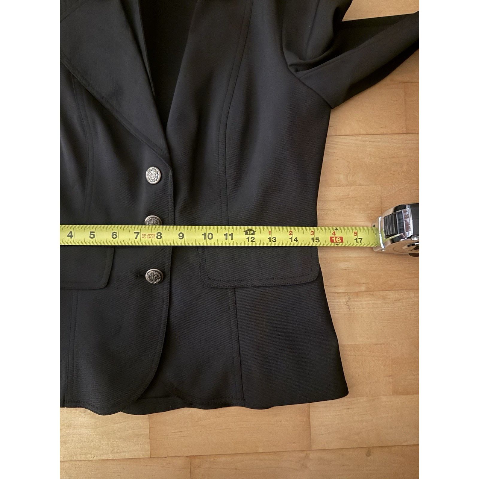 Vintage saudra augelazzi Black Blazer Crest Buttons Fitted 36 US 4 Size S / US 4 / IT 40 - 6 Thumbnail