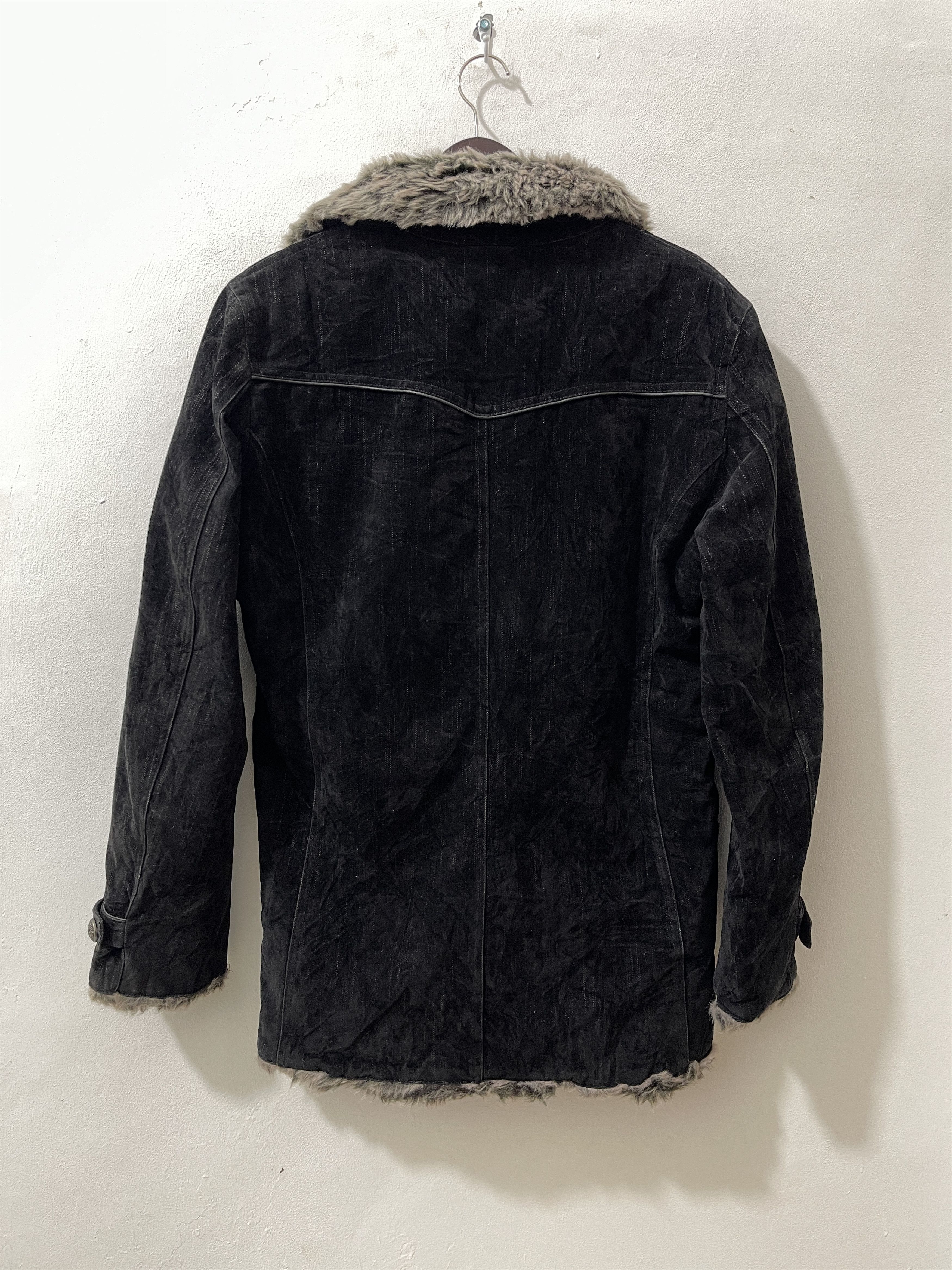 Japanese Brand Mossimo Japan Archive Fur Gothic Vkei Style Jacket Size US L / EU 52-54 / 3 - 10 Thumbnail
