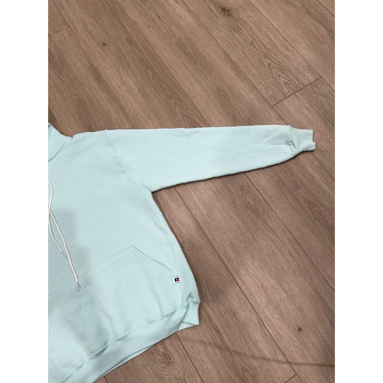 Russell Athletic VINTAGE Russell Athletic Hoodie Men Sz S Pullover Hooded Green/Teal Knit Sweatshirt 80s 70s USA Classic Classic Pullover Size US S / EU 44-46 / 1 - 2 Thumbnail