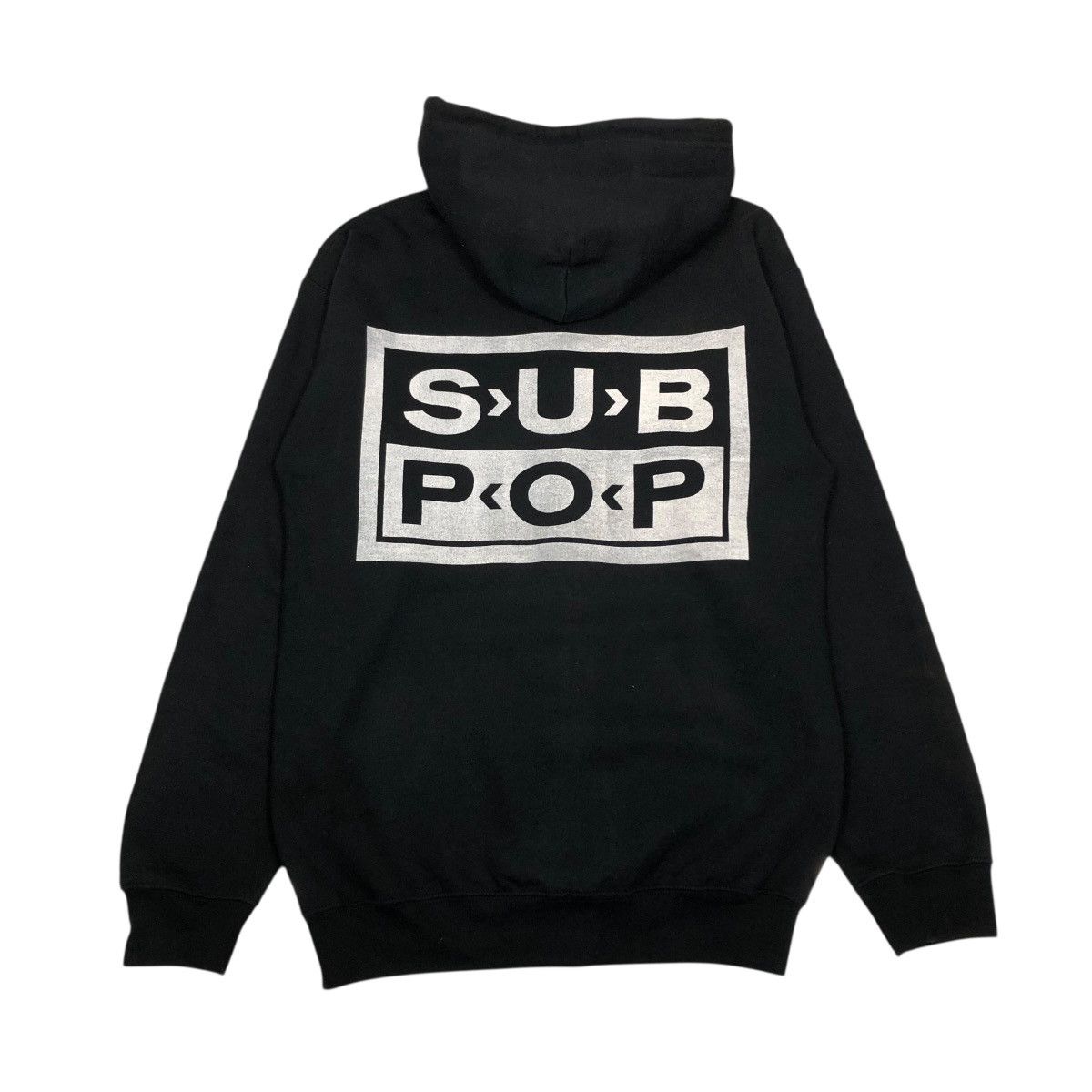 🔥VINTAGE ZIPPER HOODIE SUB POP BIG LOGO SPELL OUT