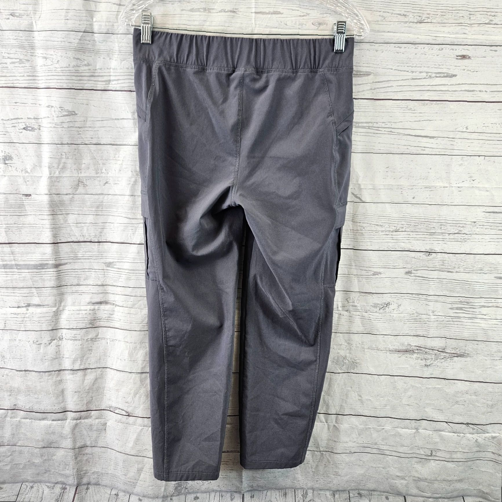 Eddie Bauer Eddie Bauer Womens Cropped Pants Sz 6 Gray Pull On Mid Rise Cargo Pockets Size 28" / US 6 / IT 42 - 3 Thumbnail