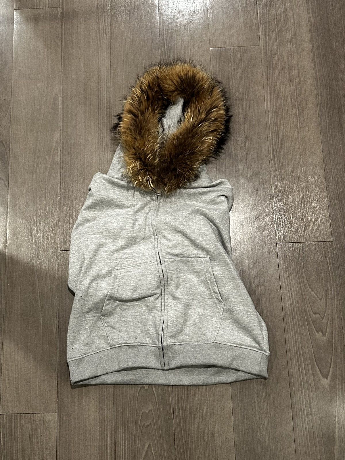 Japanese Brand Fur Grey Zip Up Size US M / EU 48-50 / 2 - 3 Thumbnail