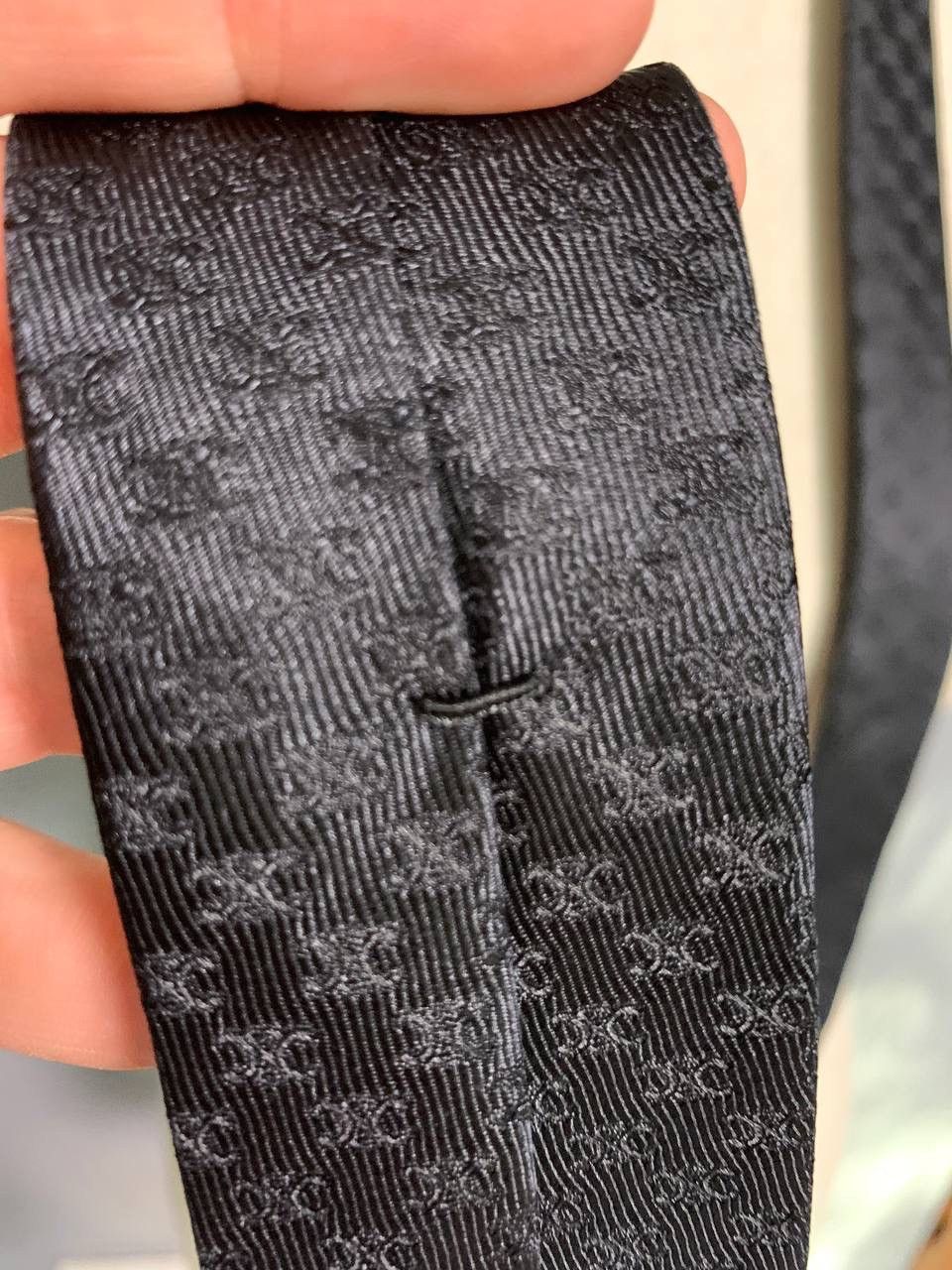 Celine Celine Homme Tie in Mini Triomphe Logo Silk Jaquard New Auth Size ONE SIZE - 3 Thumbnail